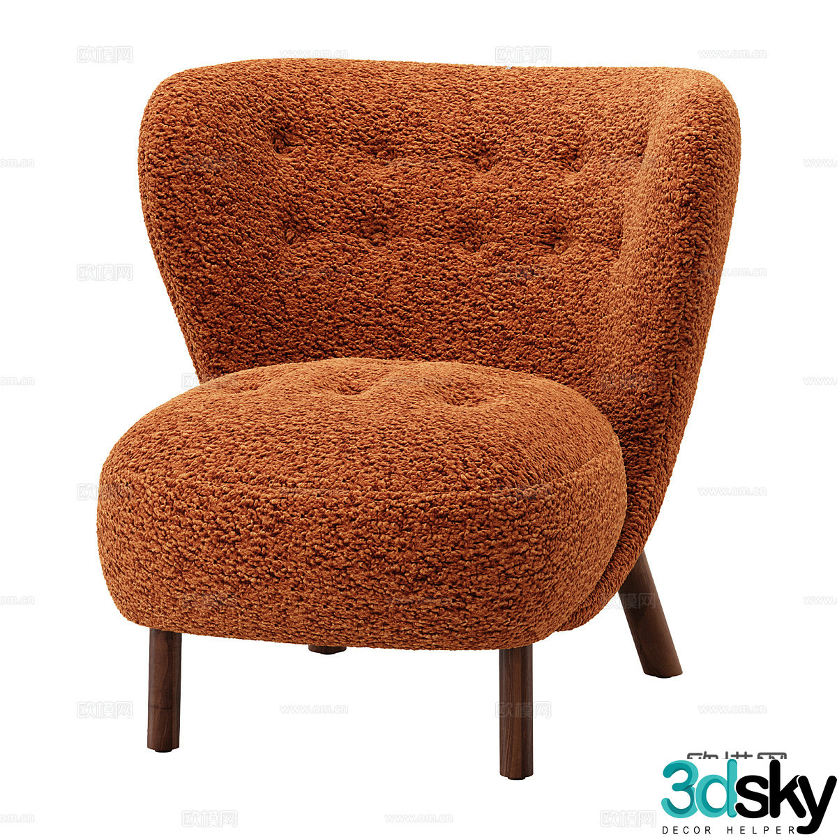 Single sofa leisure sofa 3d model