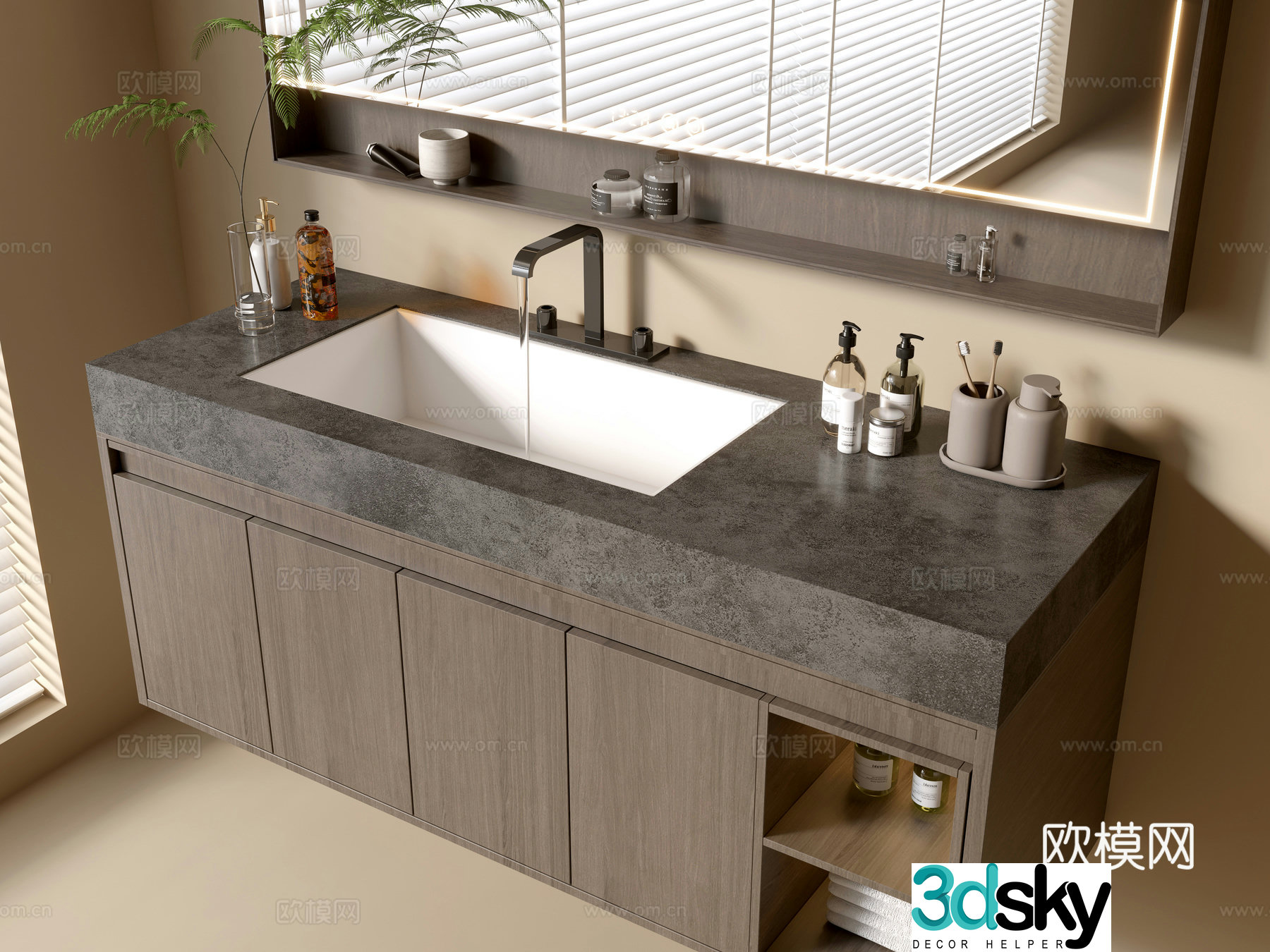 Modern wash basin wash basin 3d model