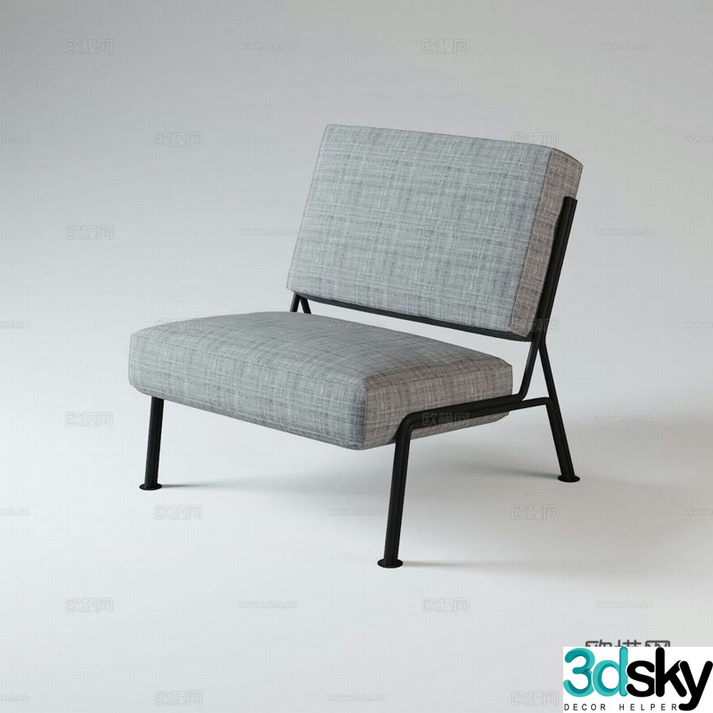 Modern sofa chair leisure chair 3d model