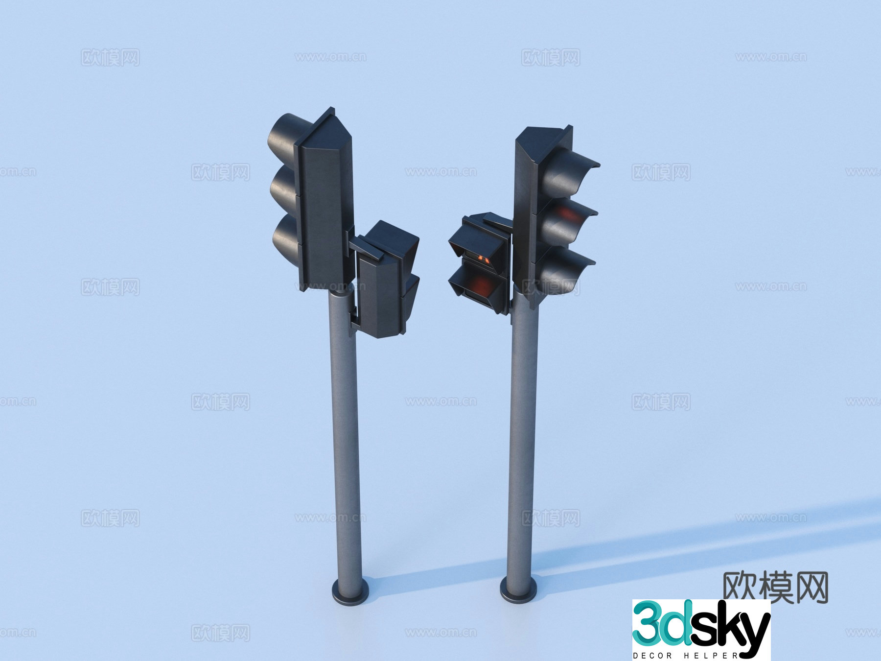 Traffic light Traffic light Indicator light 3d model