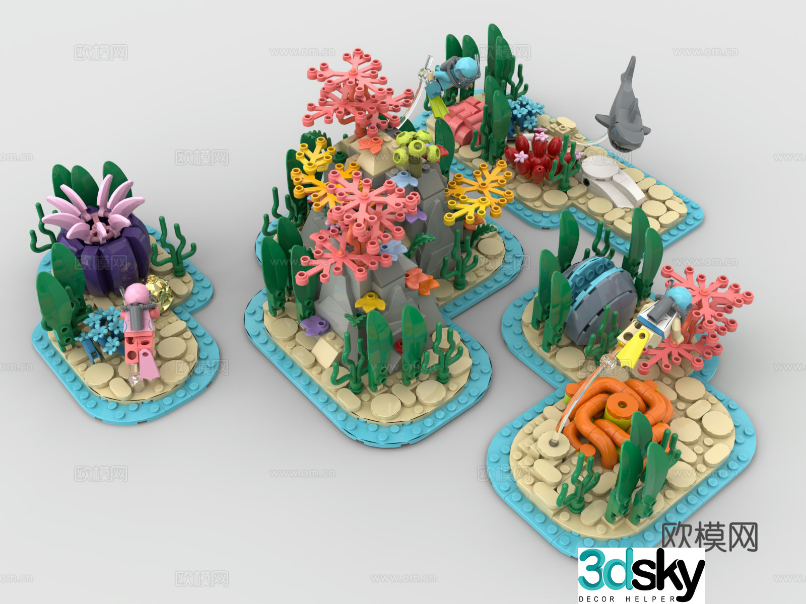 Lego toys building block toys underwater world