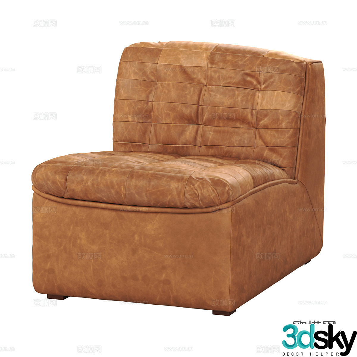 Single sofa leisure sofa 3d model