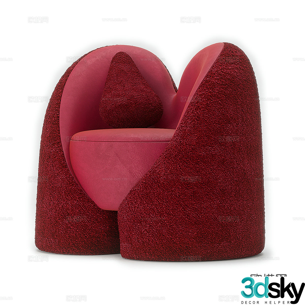 Single sofa leisure sofa 3d model