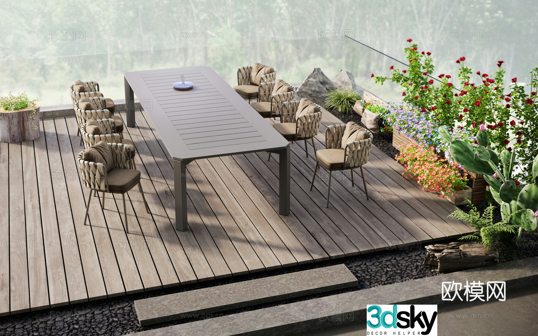 Outdoor tables and chairs camping tables and chairs 3d model