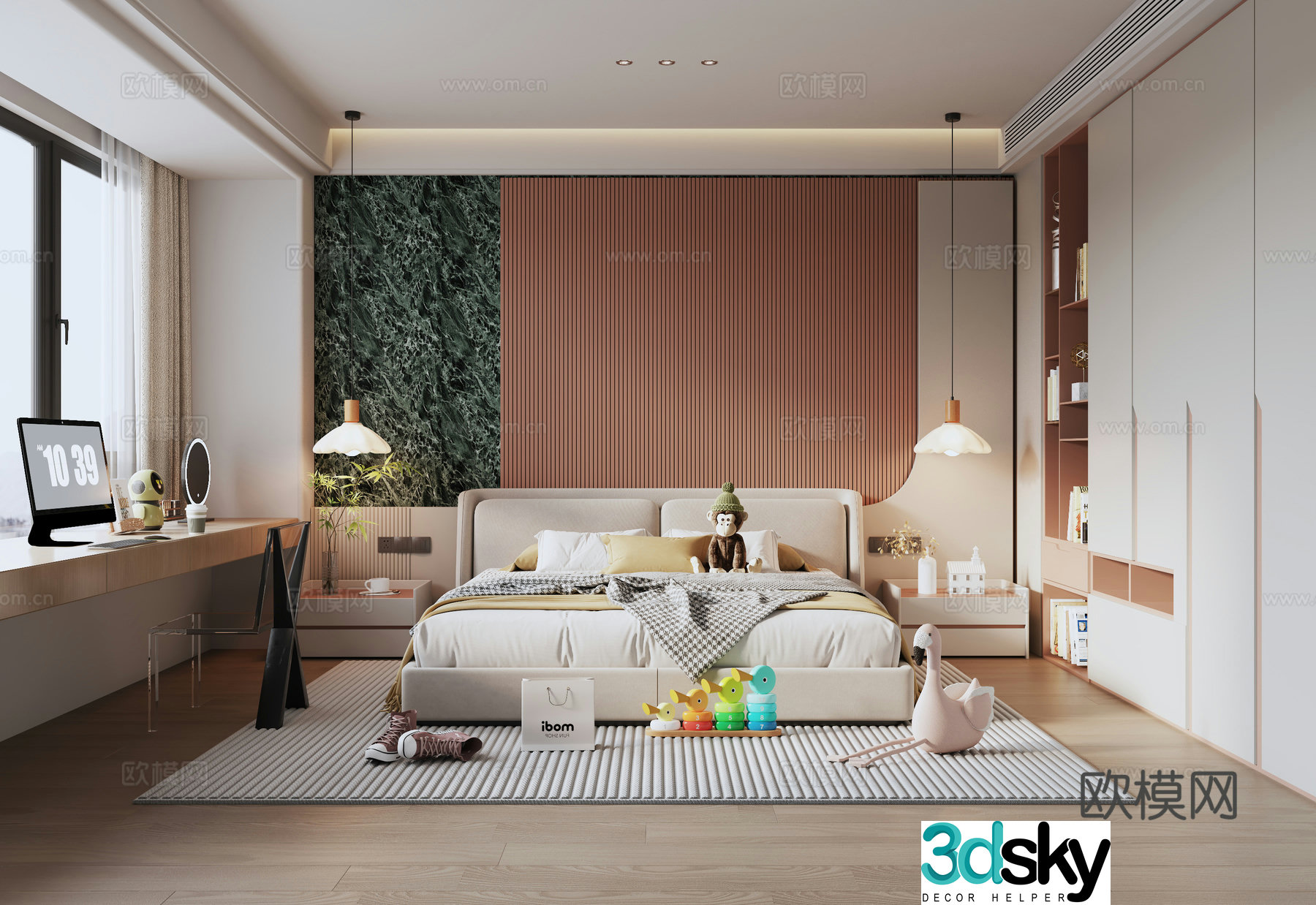 Modern children’s room children’s room 3d model