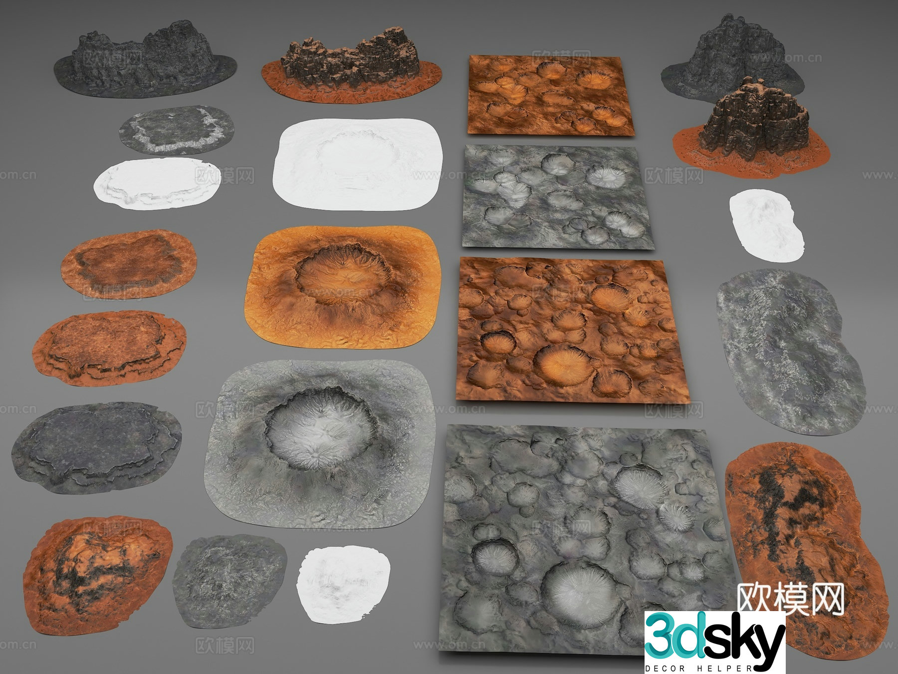 Terrain Crater Mars Landform Mars Surface Moon Surface Mars Surface 3D Model