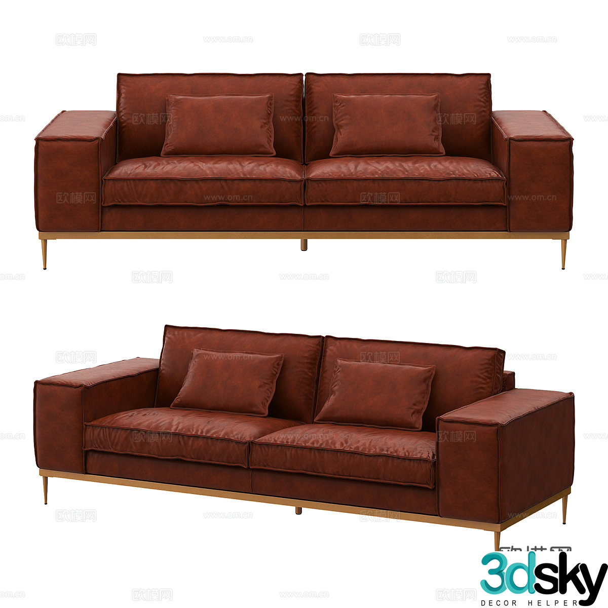 Italian love sofa 3d model