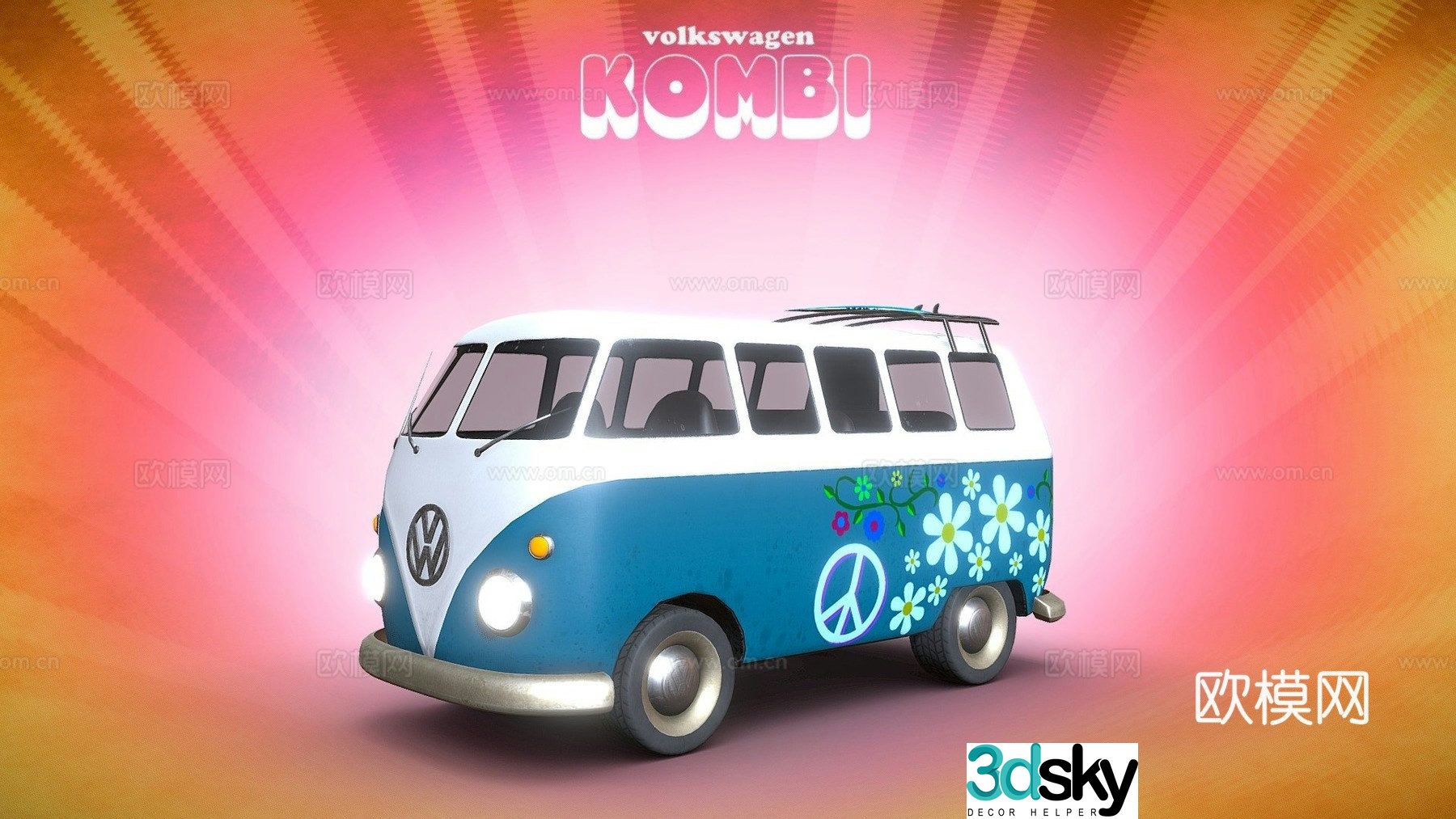Bag Bus Era Bus Toy 3D Model