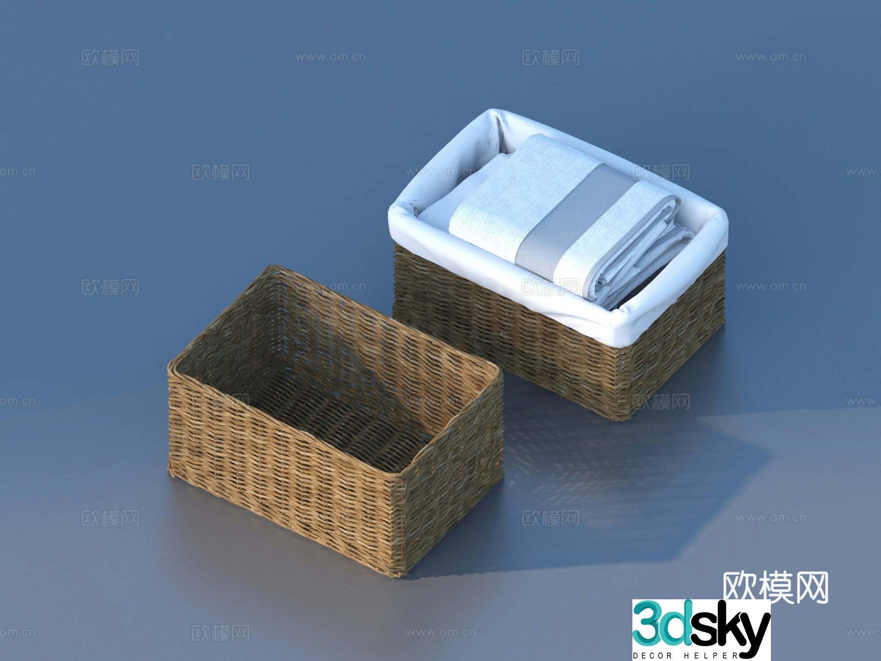 Storage basket Toolbox Storage box 3D model