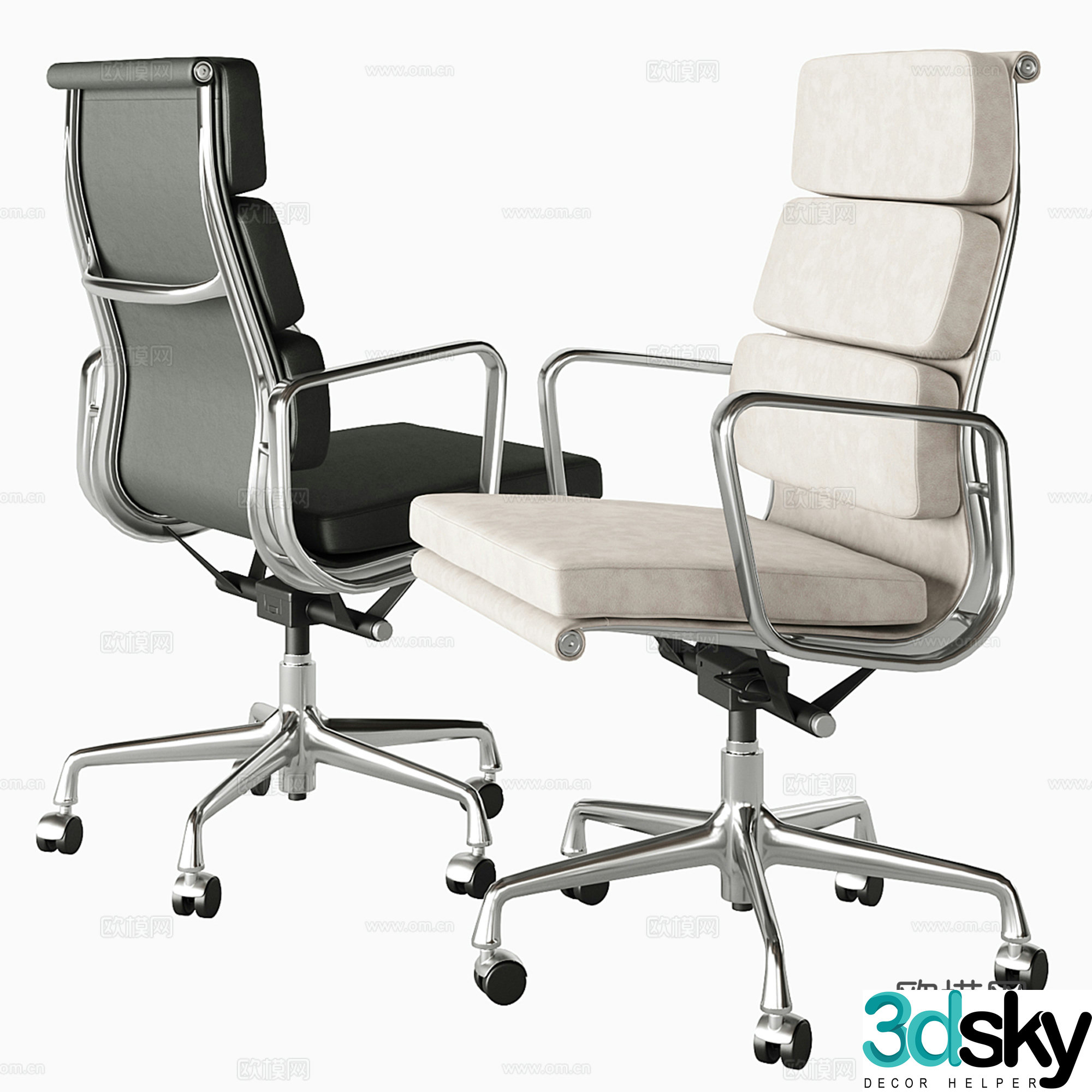 Modern office chair 3d model