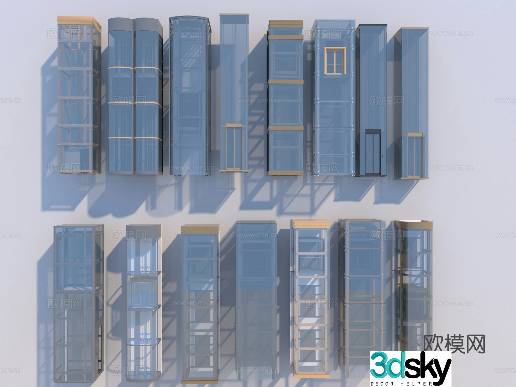 Helicopter elevator 3d model
