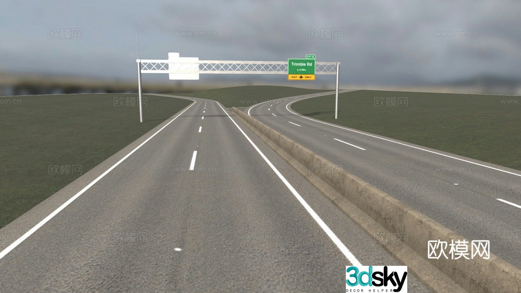 American roads 3d model