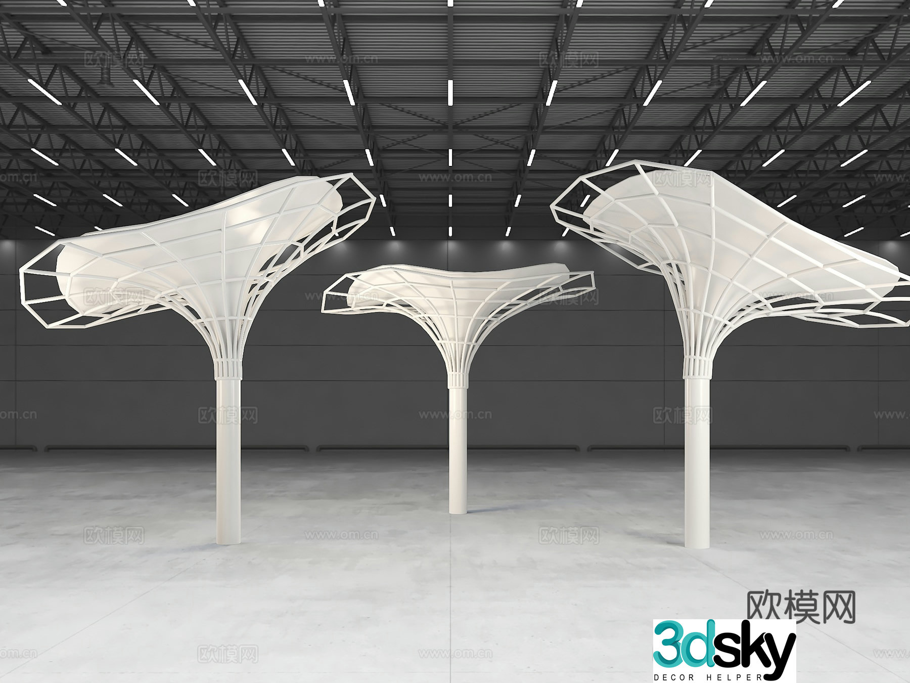 Special-shaped columns decorative columns columns modeling columns 3D model
