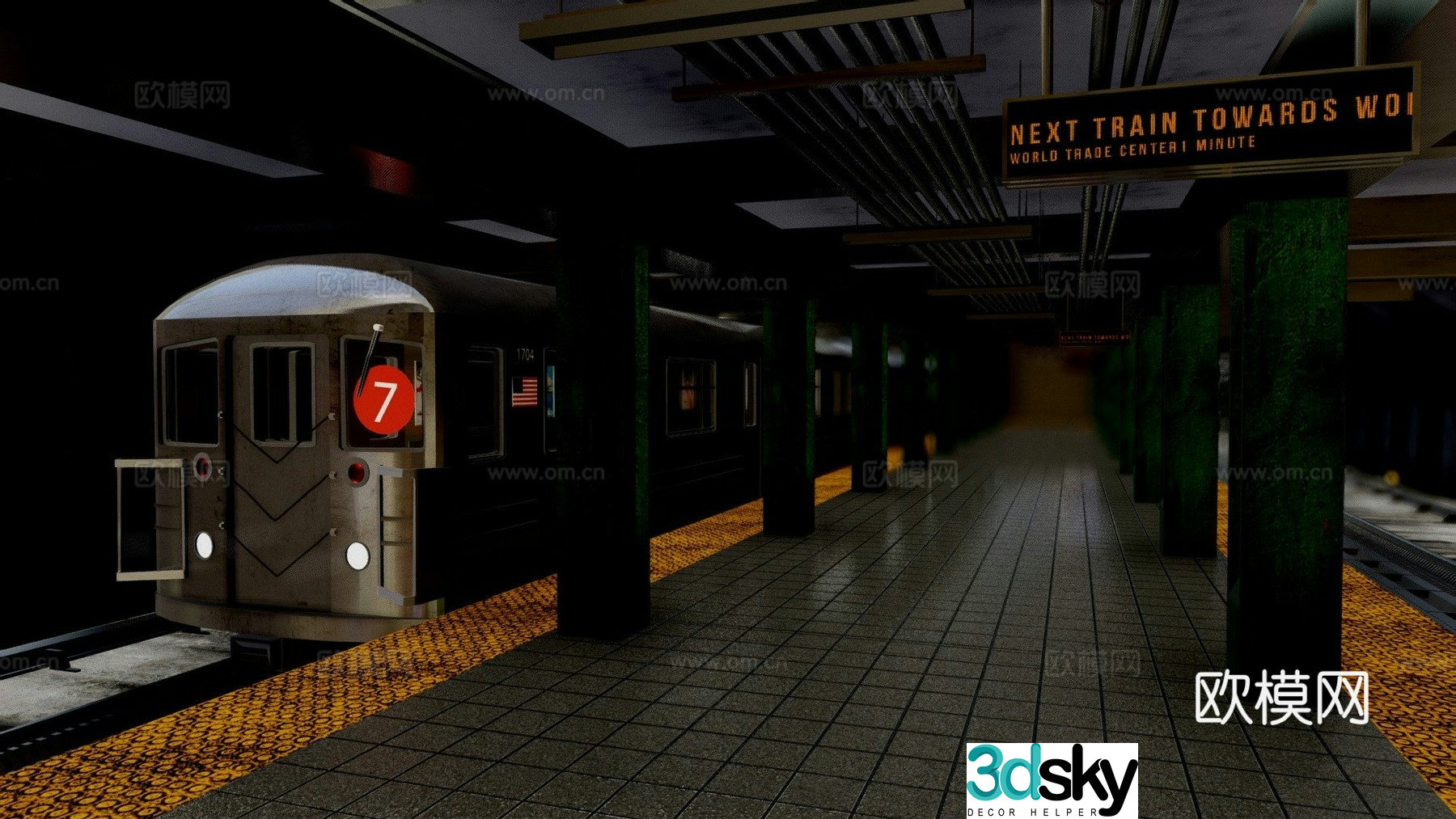 subway station 3d model