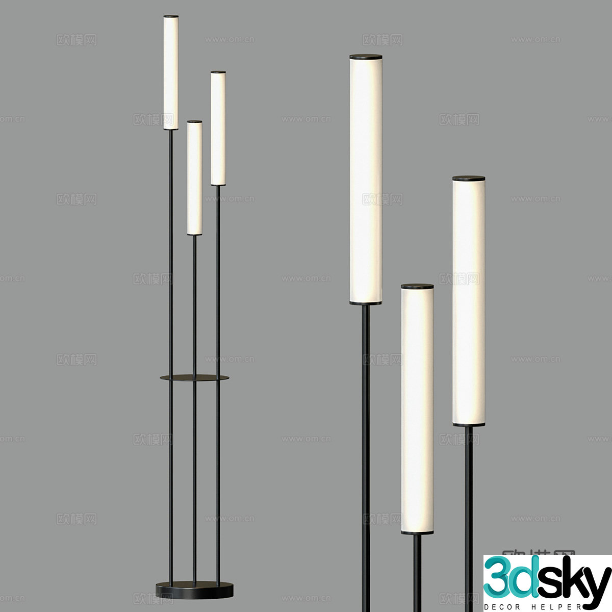 Modern floor lamp 3d model