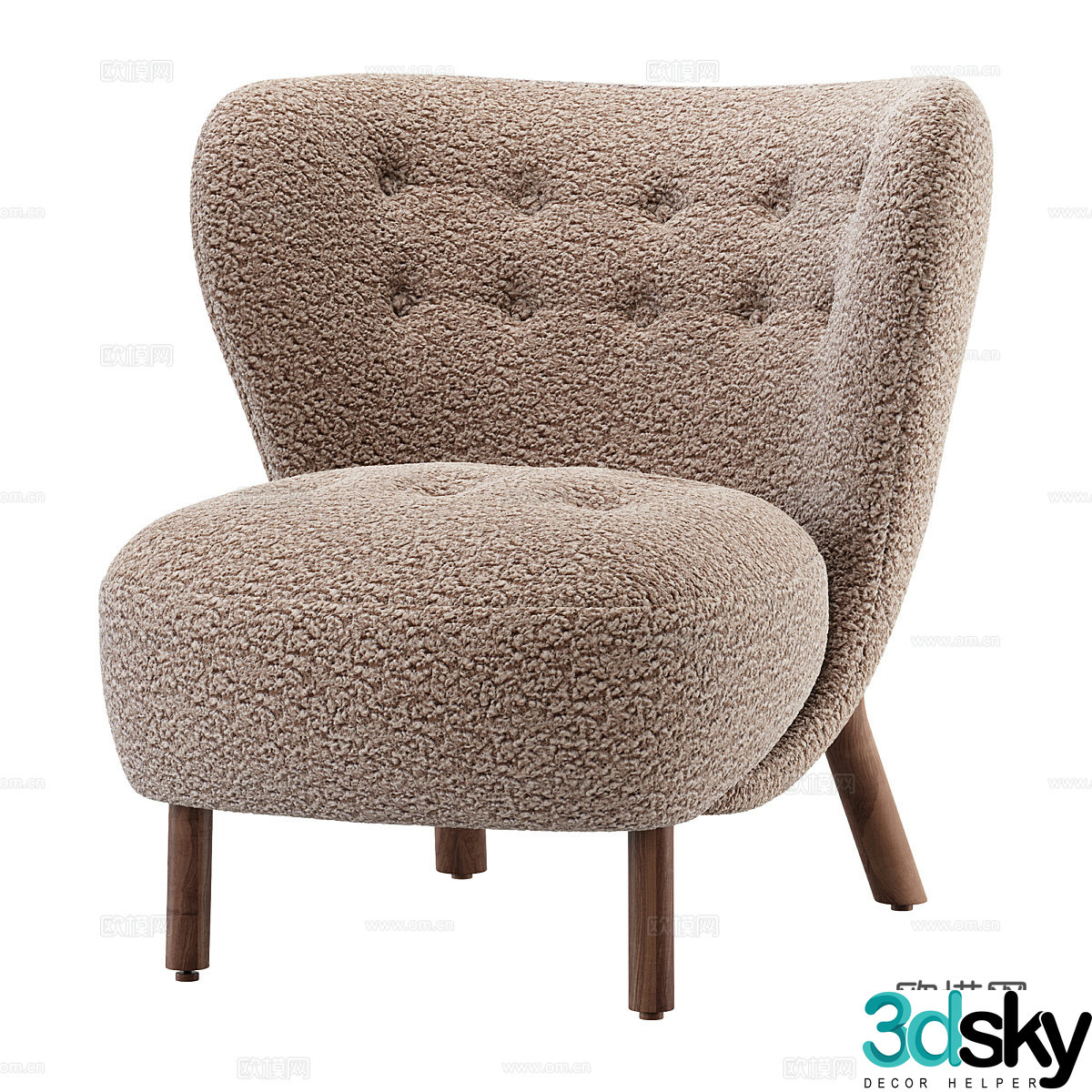 Single sofa leisure sofa 3d model