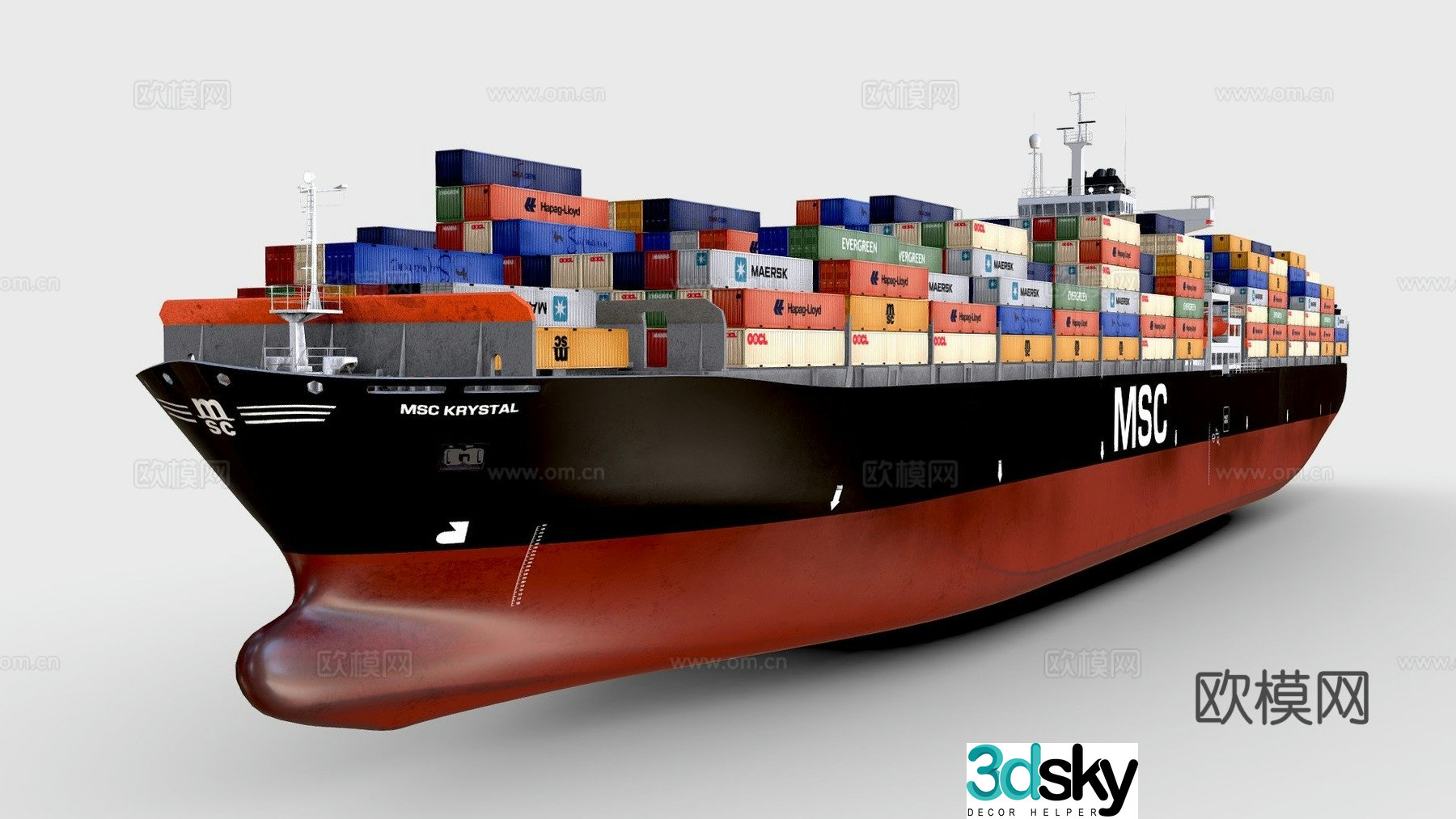 Cargo ship 3d model