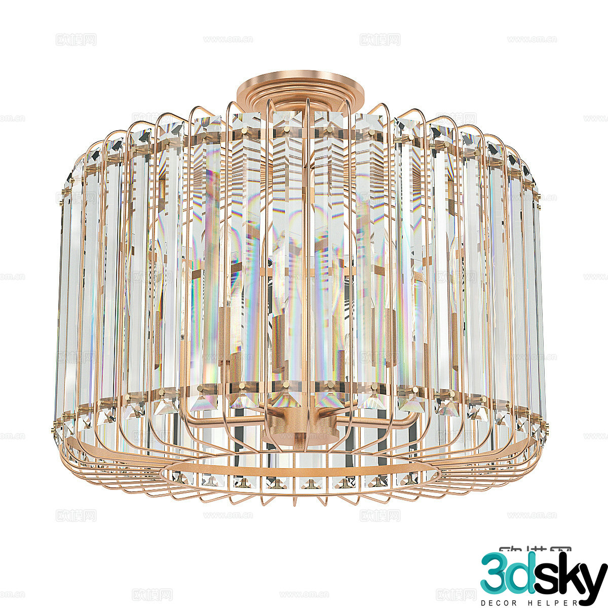 crystal chandelier 3d model