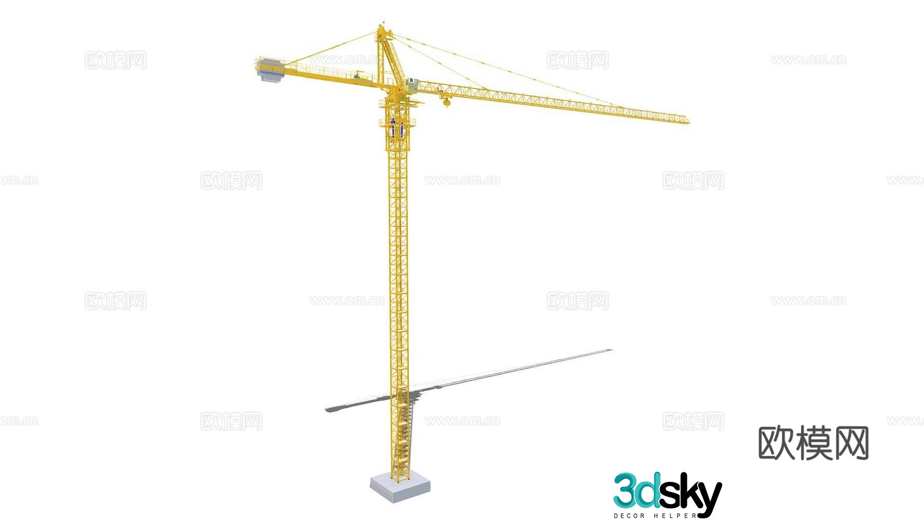 construction crane 3d model