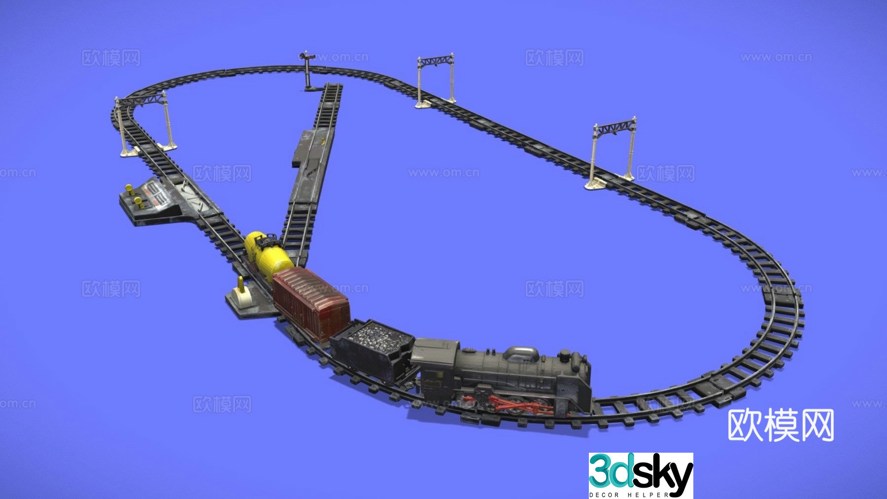 train 3d model