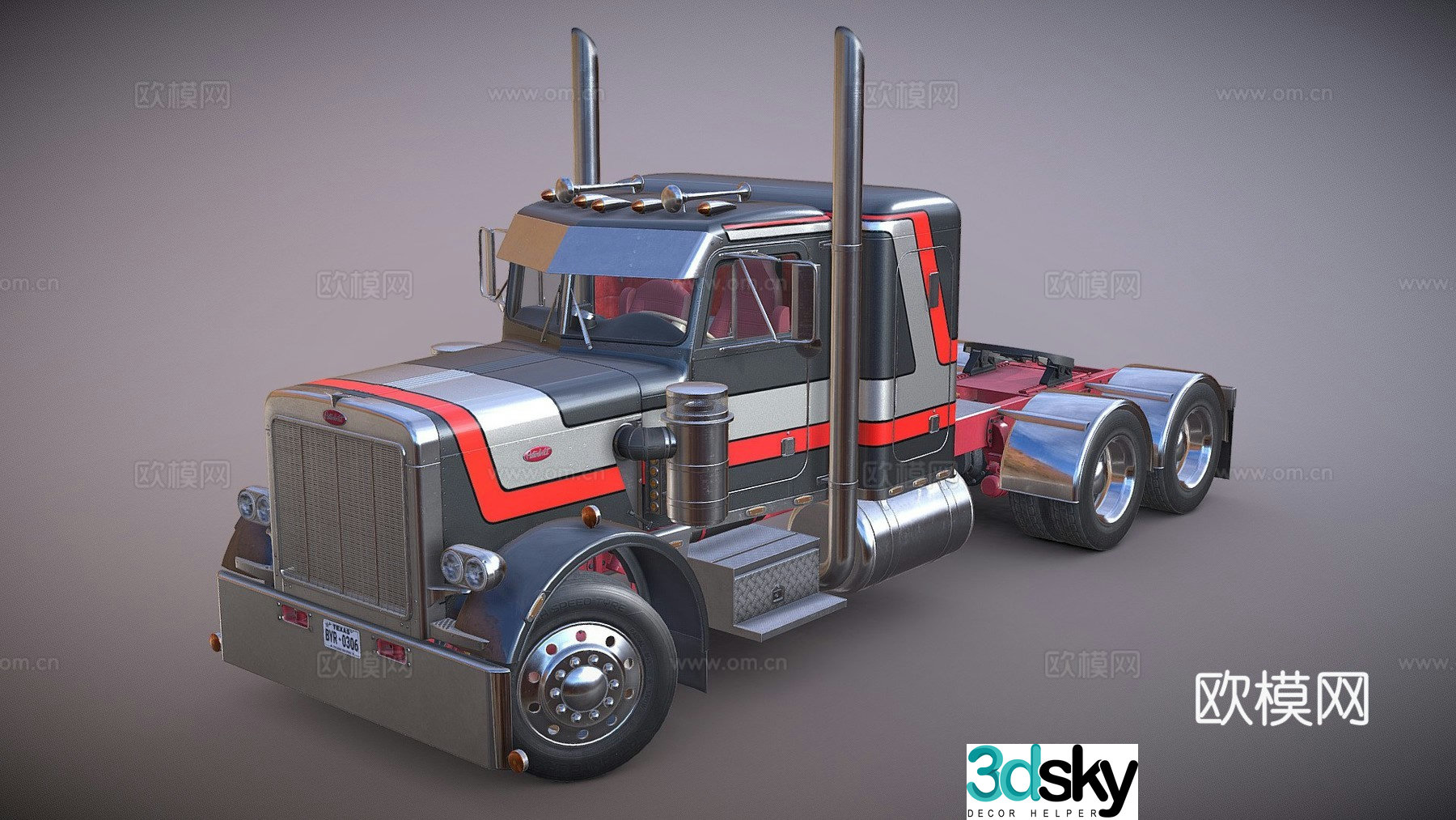 Truck front 3d model