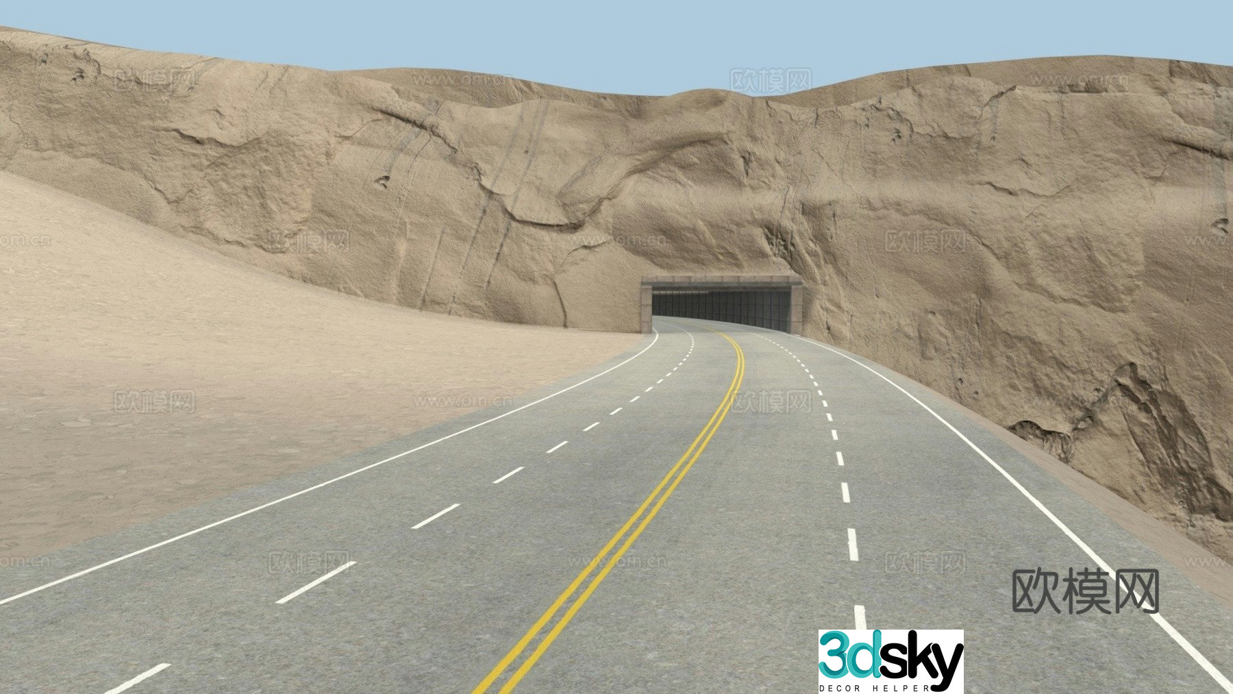 America Crossing Tunnel 3d model