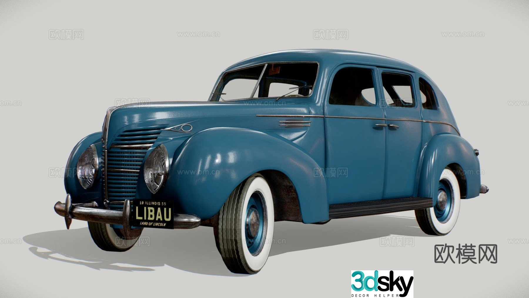 car classic car motor vehicle 3d model