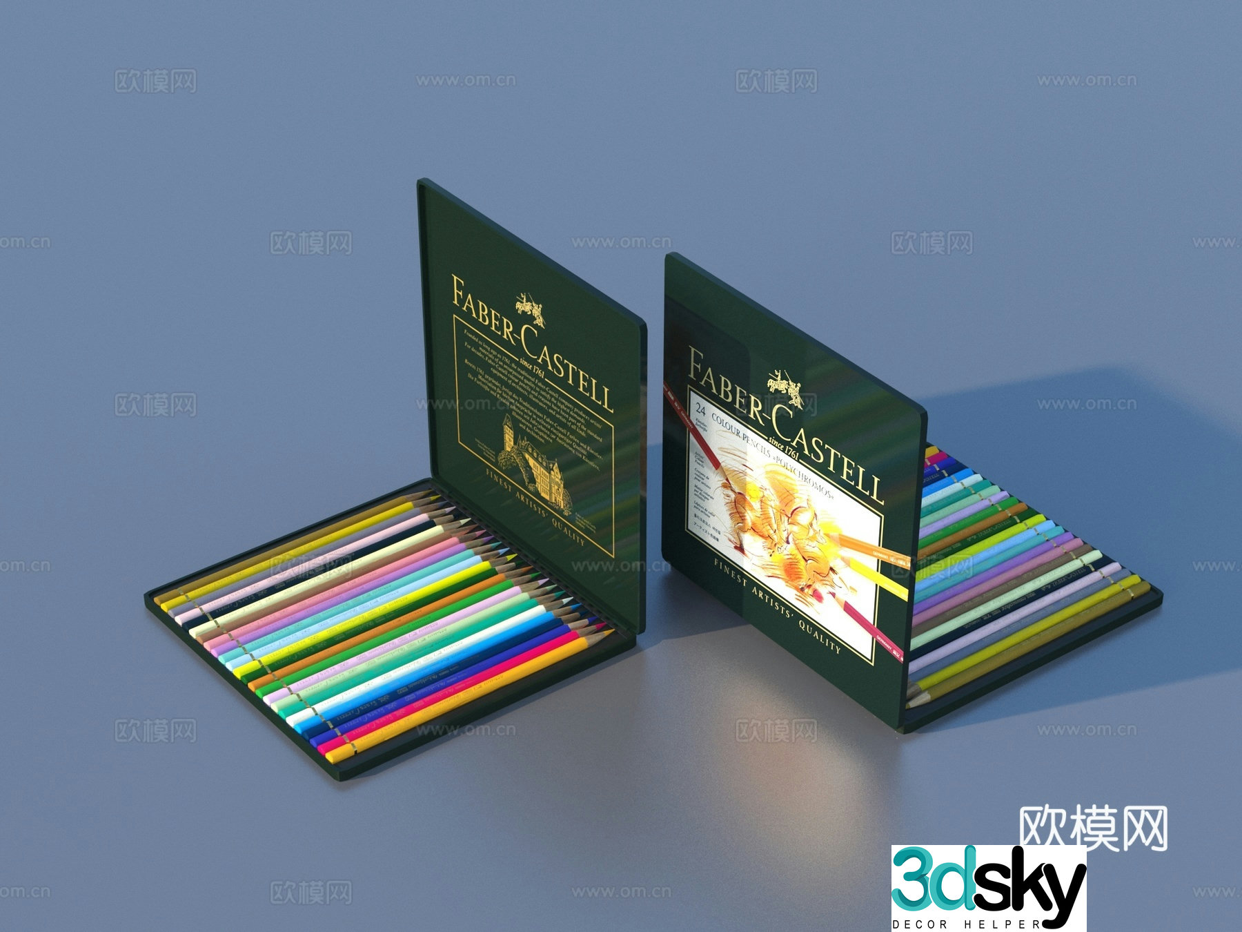 Paintbrush Colored Pencil 3d Model