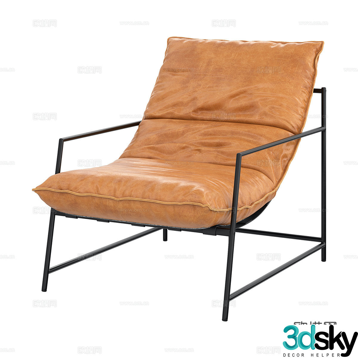 Single sofa leisure sofa 3d model
