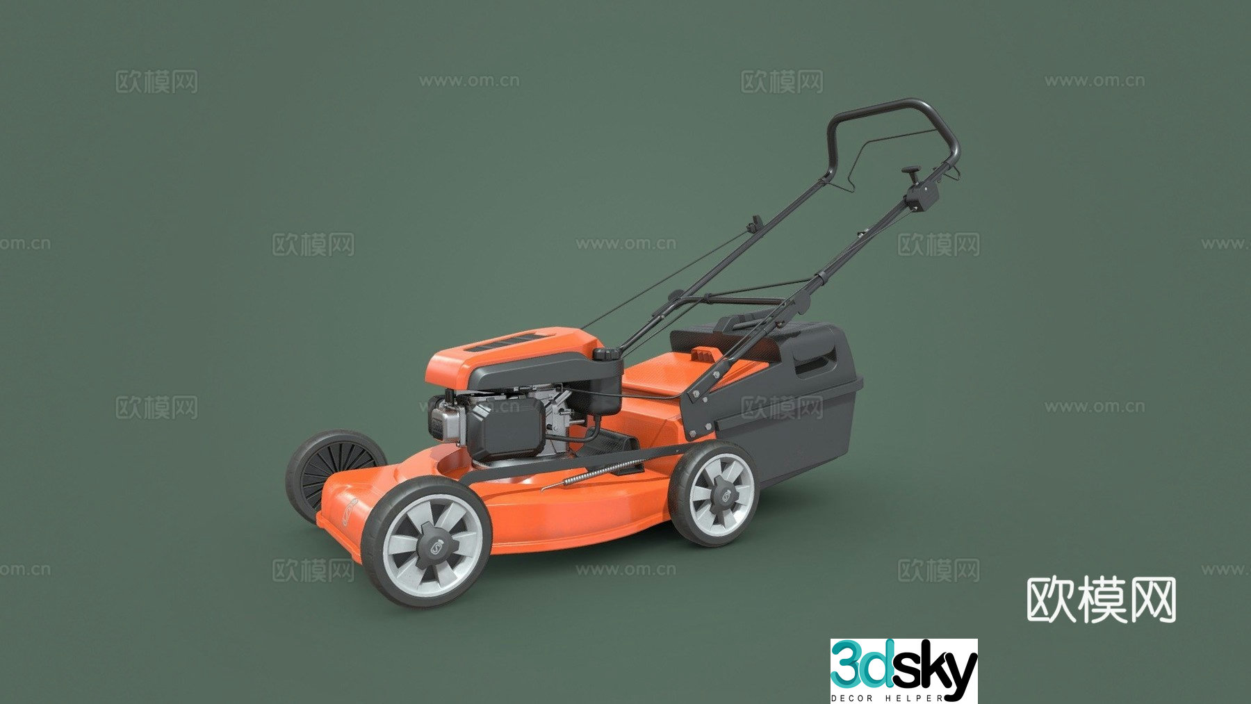 Lawn mower lawnmower 3d model