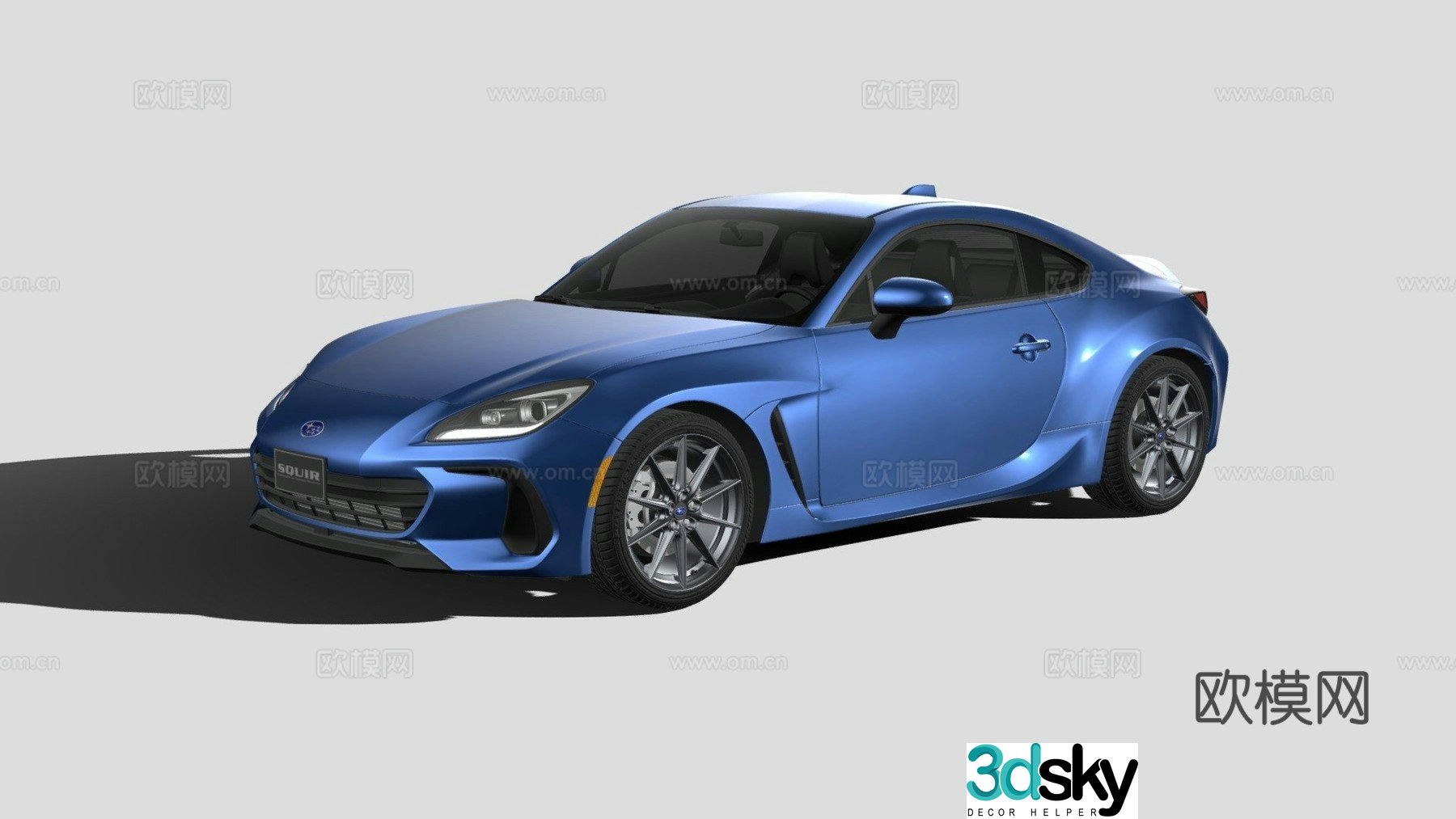 Subaru BRZ car 3d model