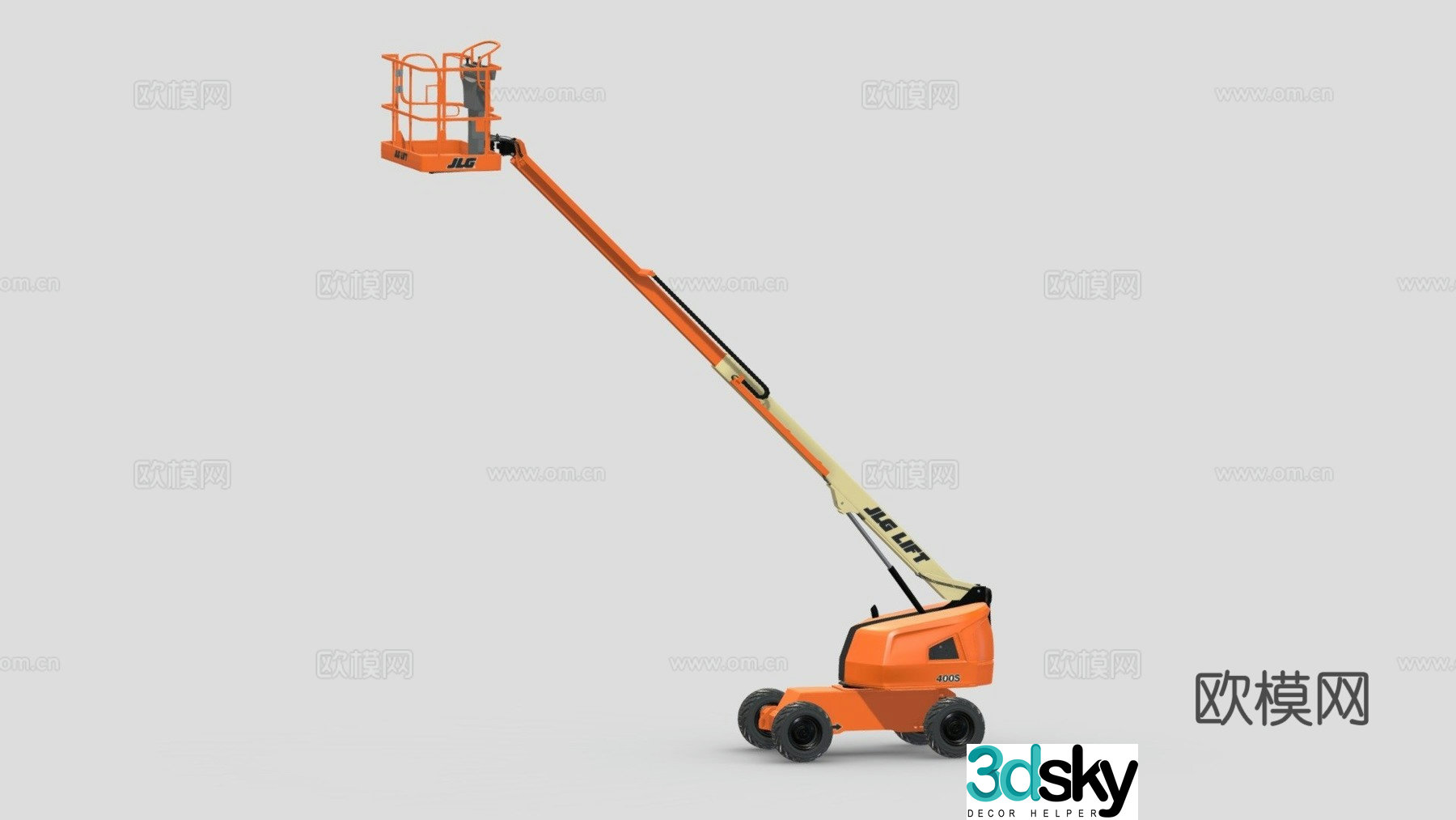 Telescopic boom lift 3d model