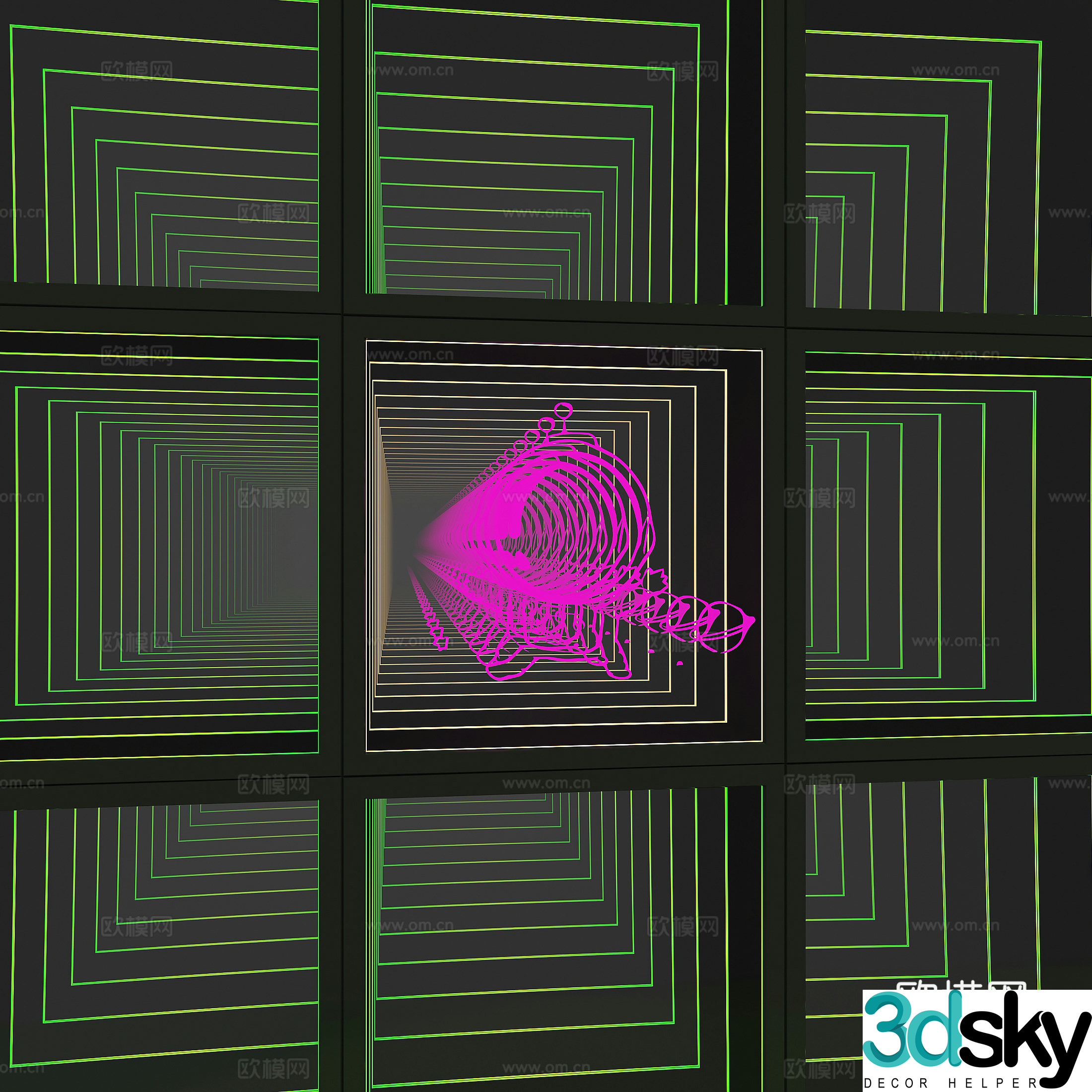 abyss mirror mirror thousand layer mirror 3d model