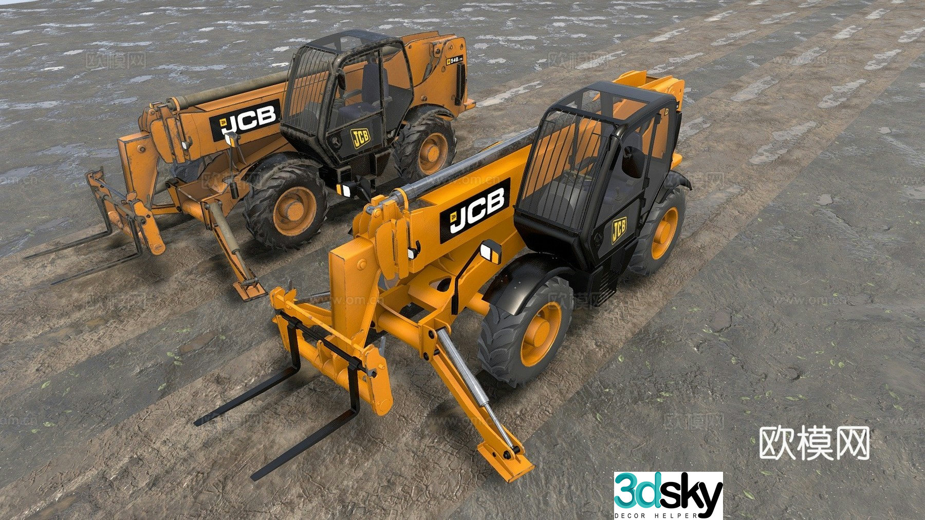 Telehandler 3d model