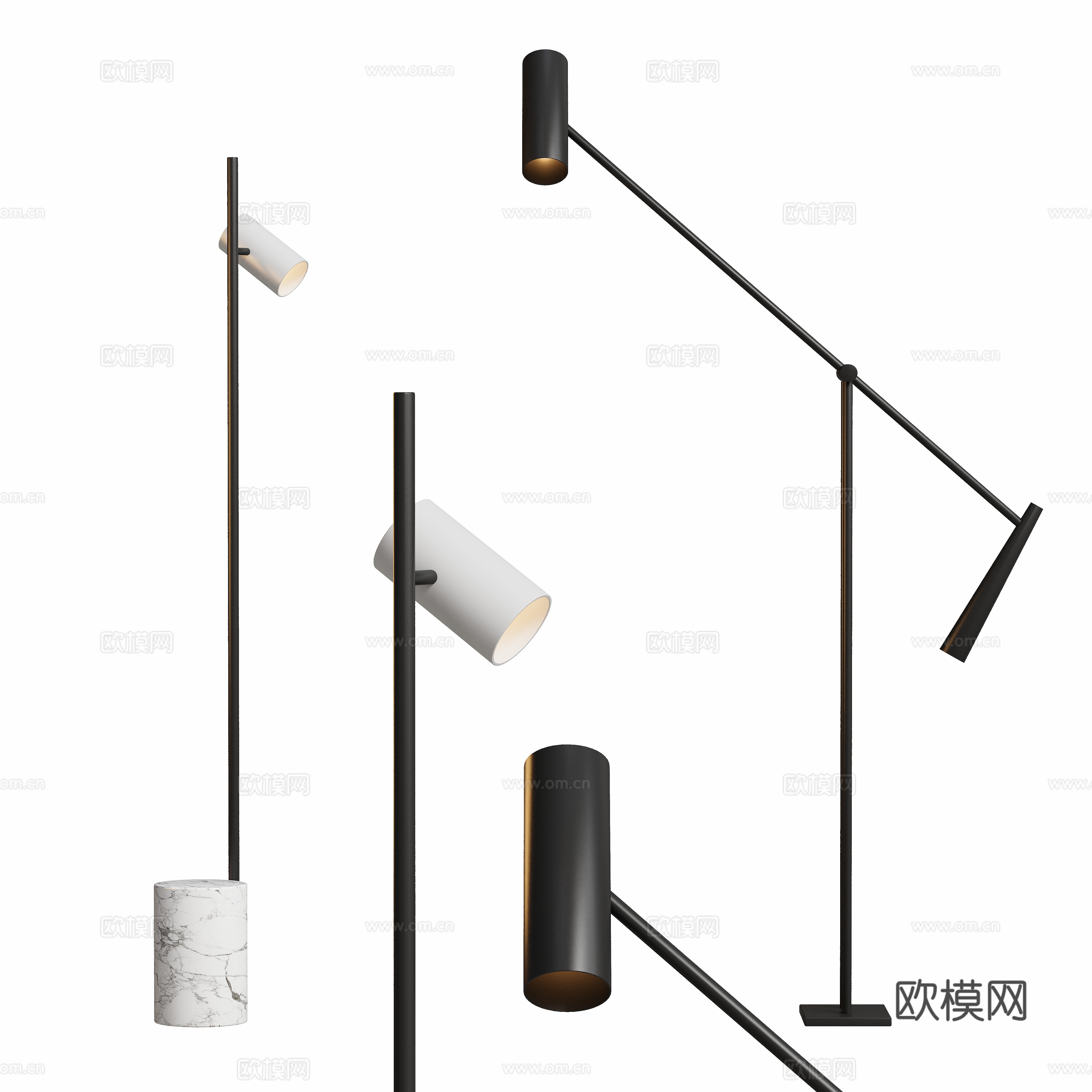 Modern floor lamp 3d model