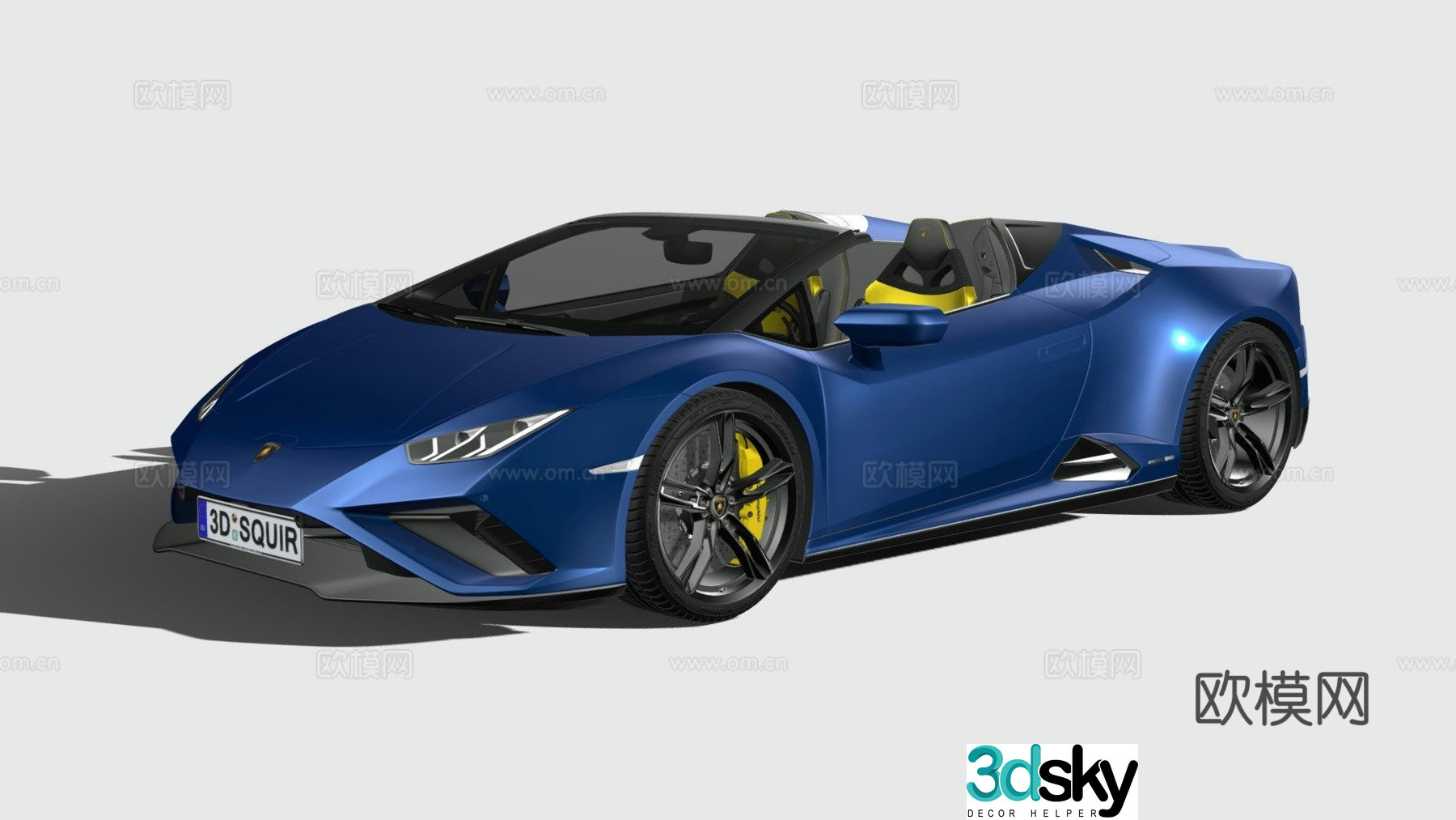 lamborghini sports car supercar 3d model