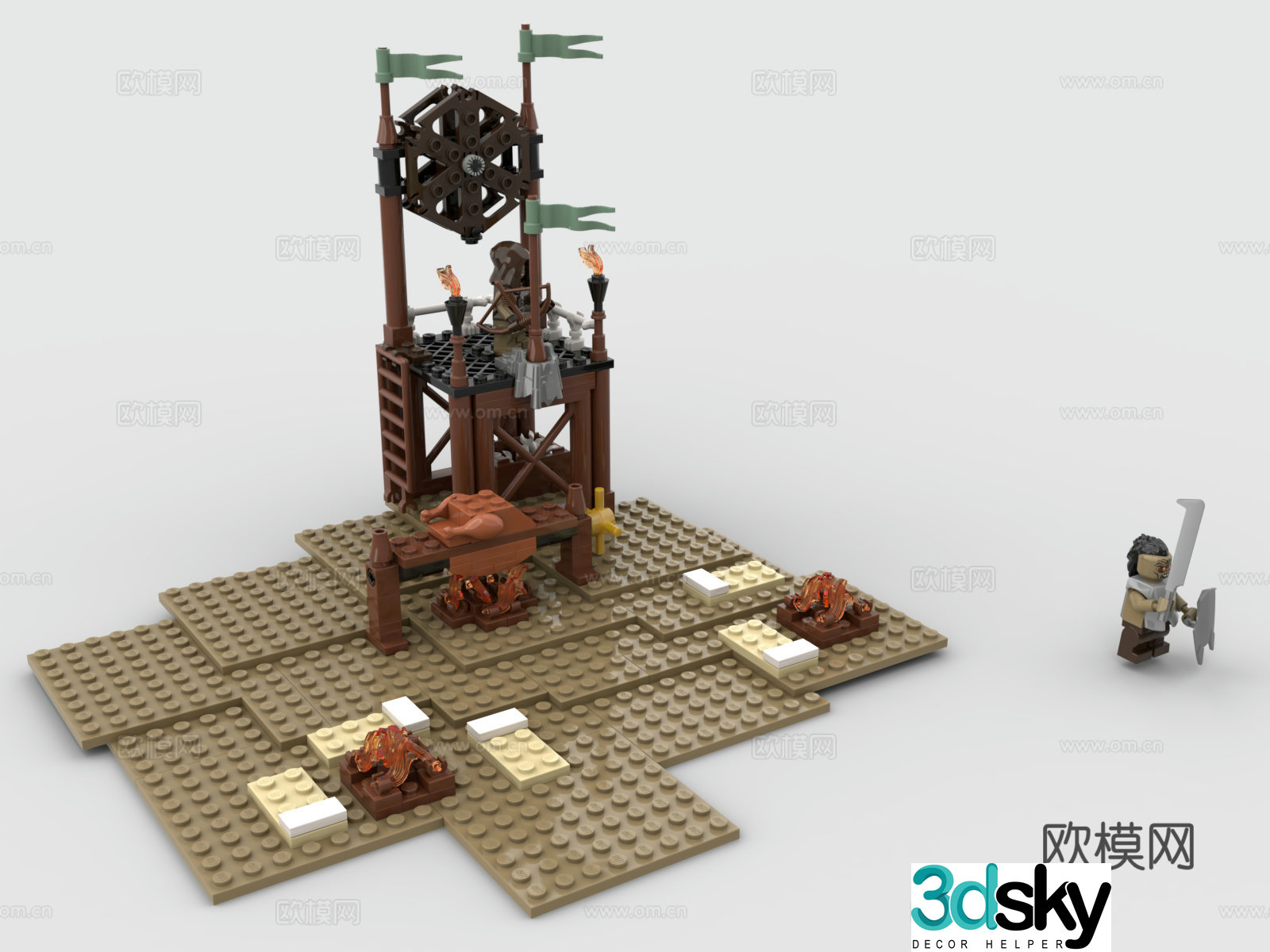 LEGO LEGO toys building blocks goblin camp 3d model