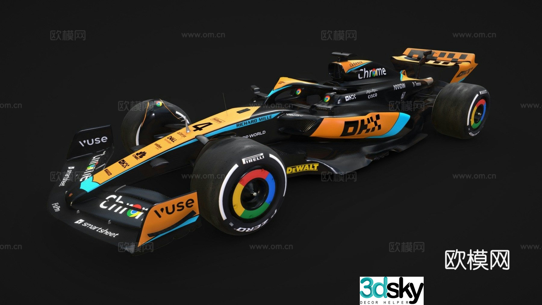 McLaren racing car 3d model