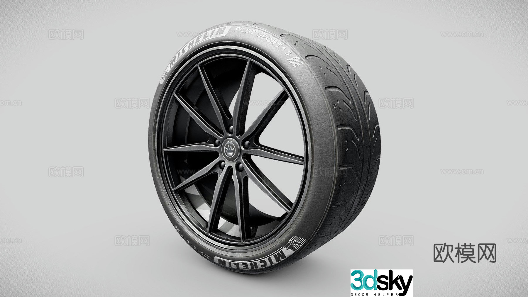 tire wheel hub 3d model