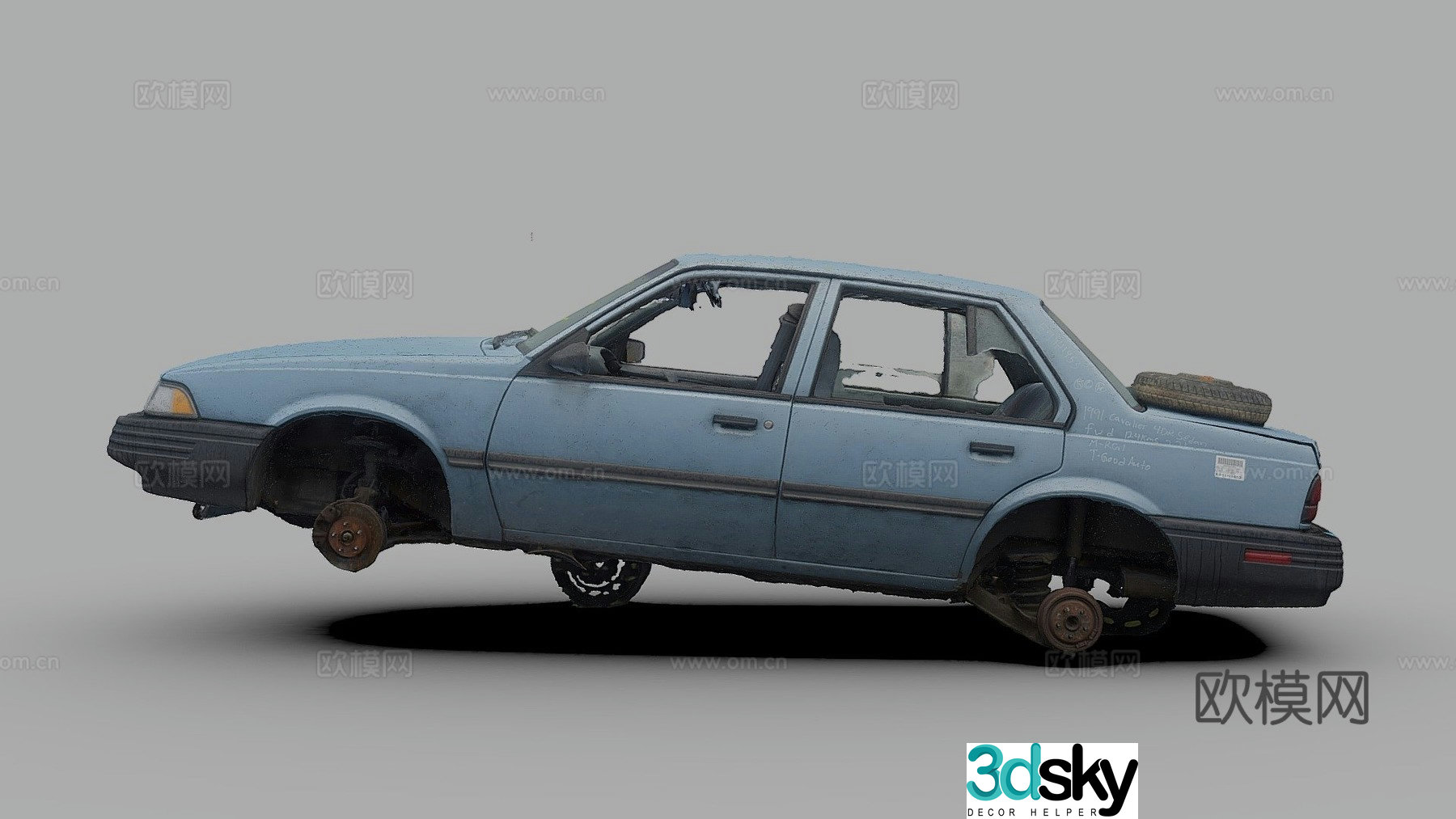 KaVo car shabby car 3d model
