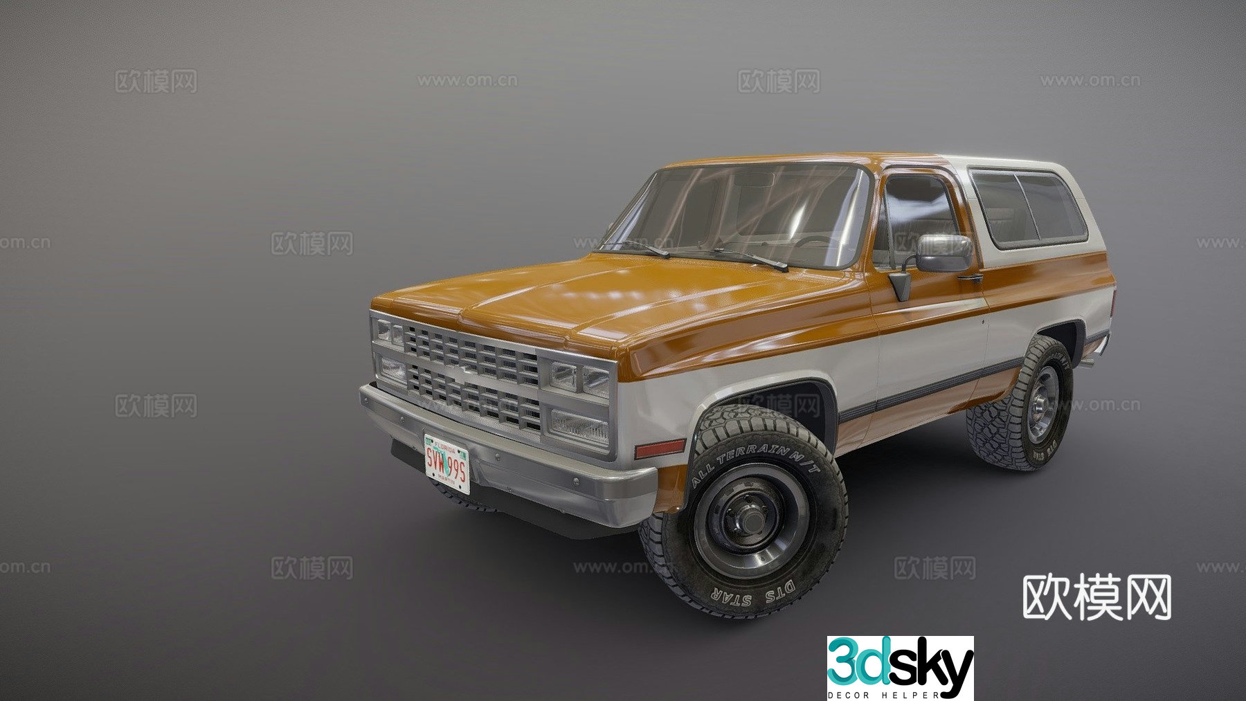 1990s off-road vehicle 3d model