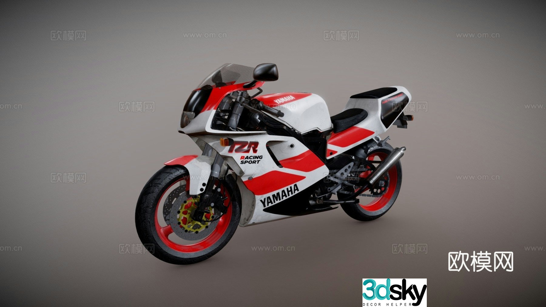 Yamaha motorcycle 3d model