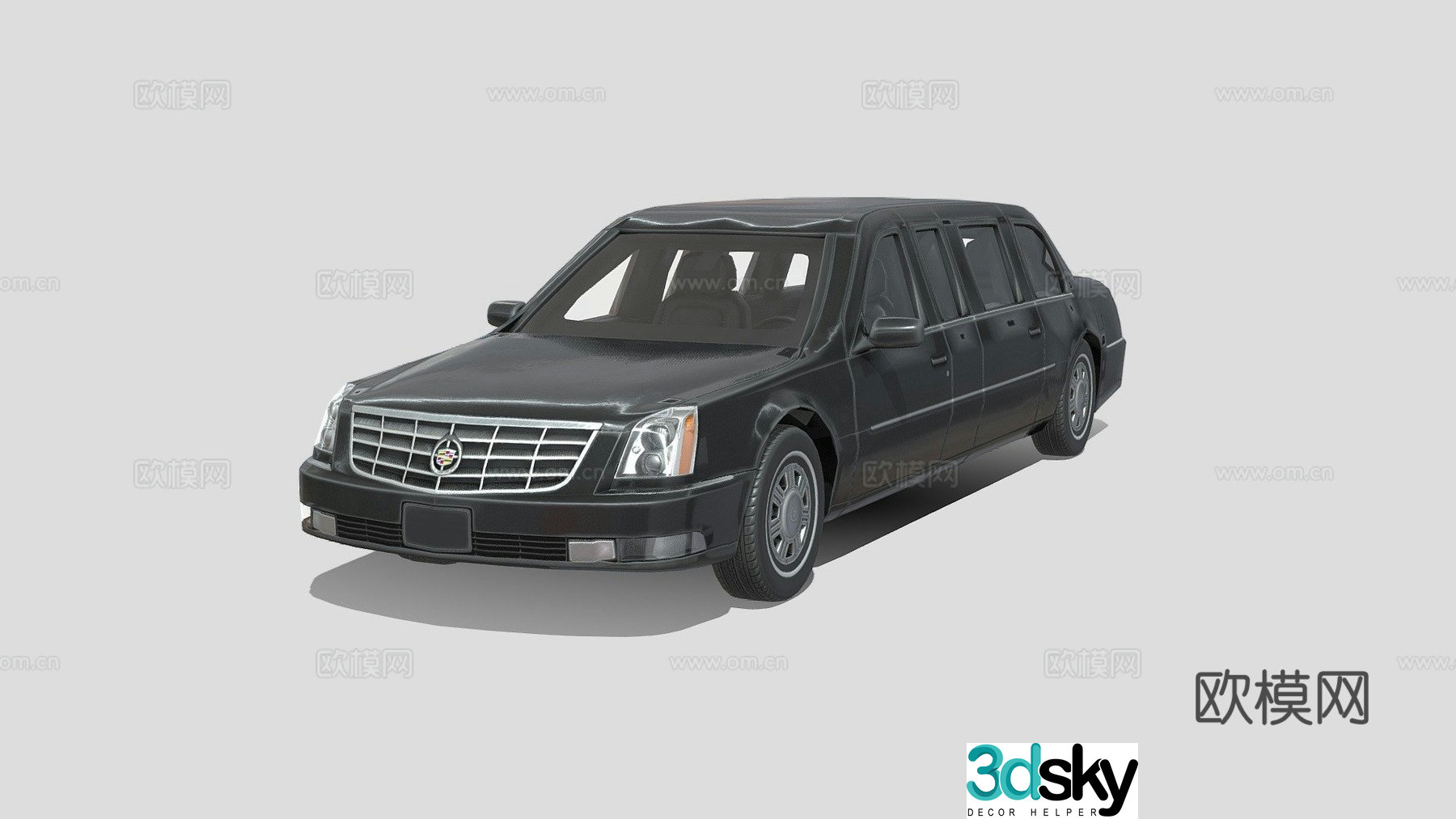 Cadillac limousine 3d model