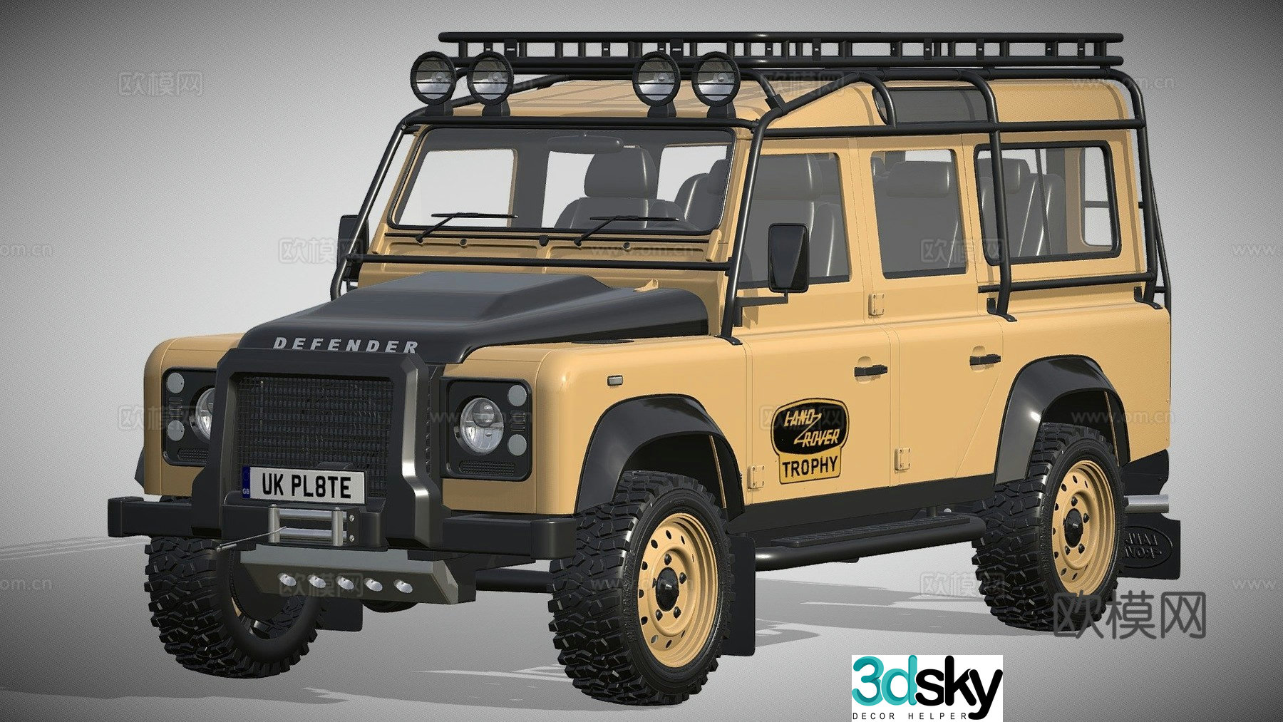 Land Rover Defender car 3d model
