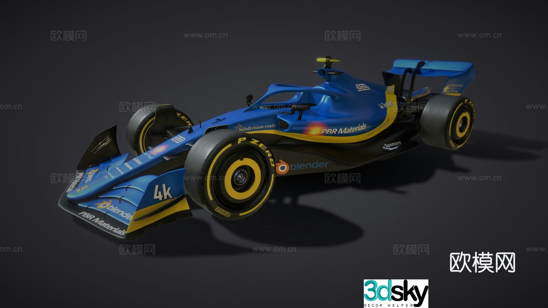 racing car 3d model