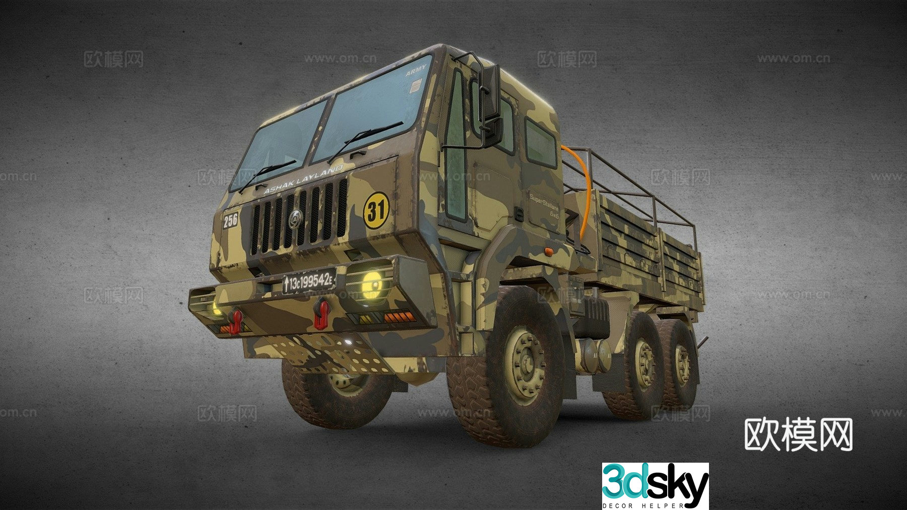 Military Truck 3D Model