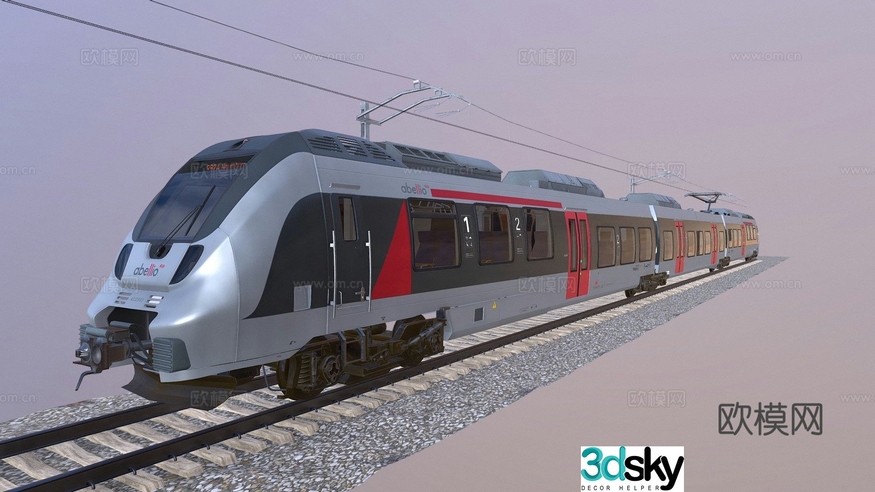 train 3d model