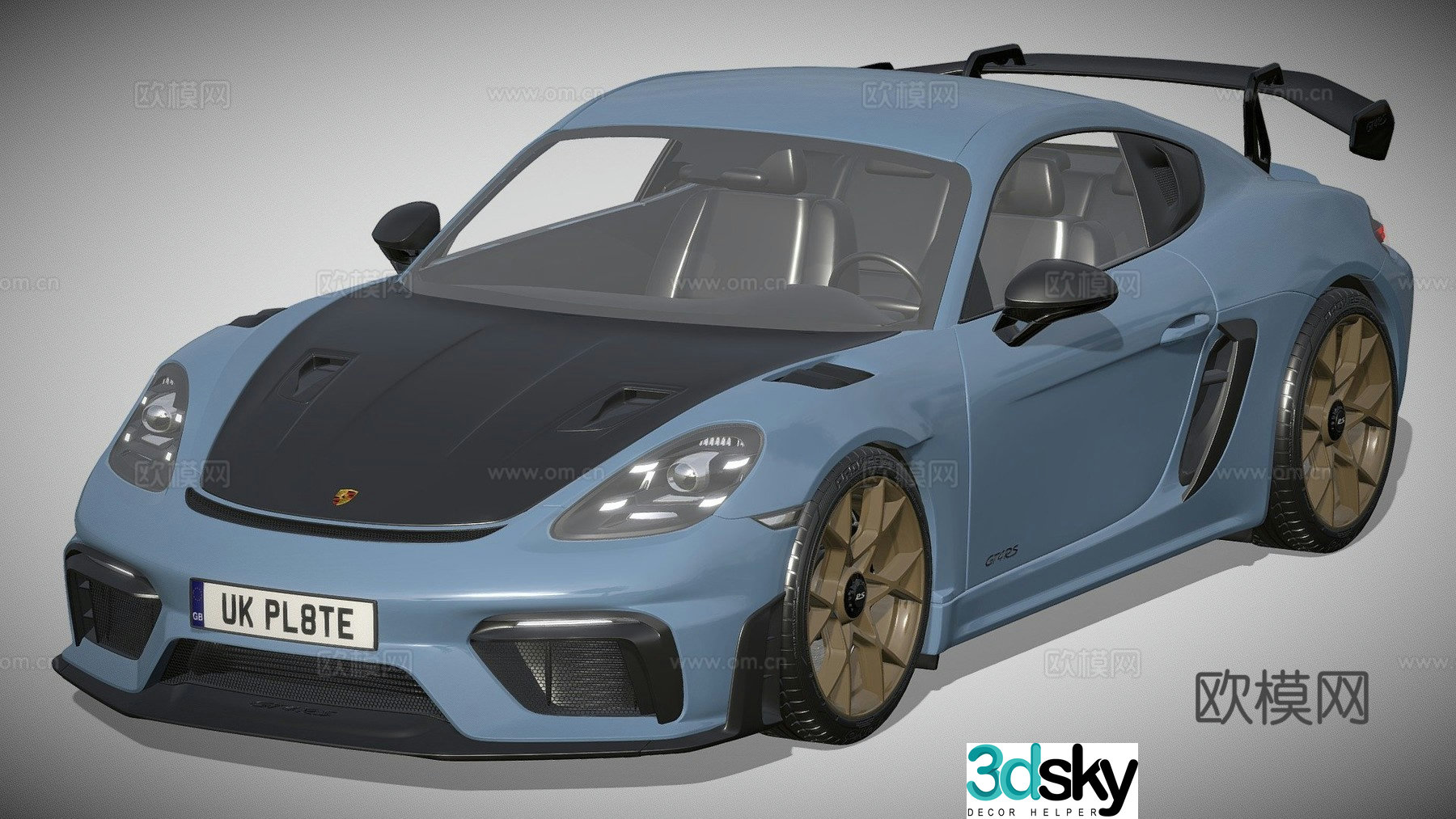Porsche sports car 3d model