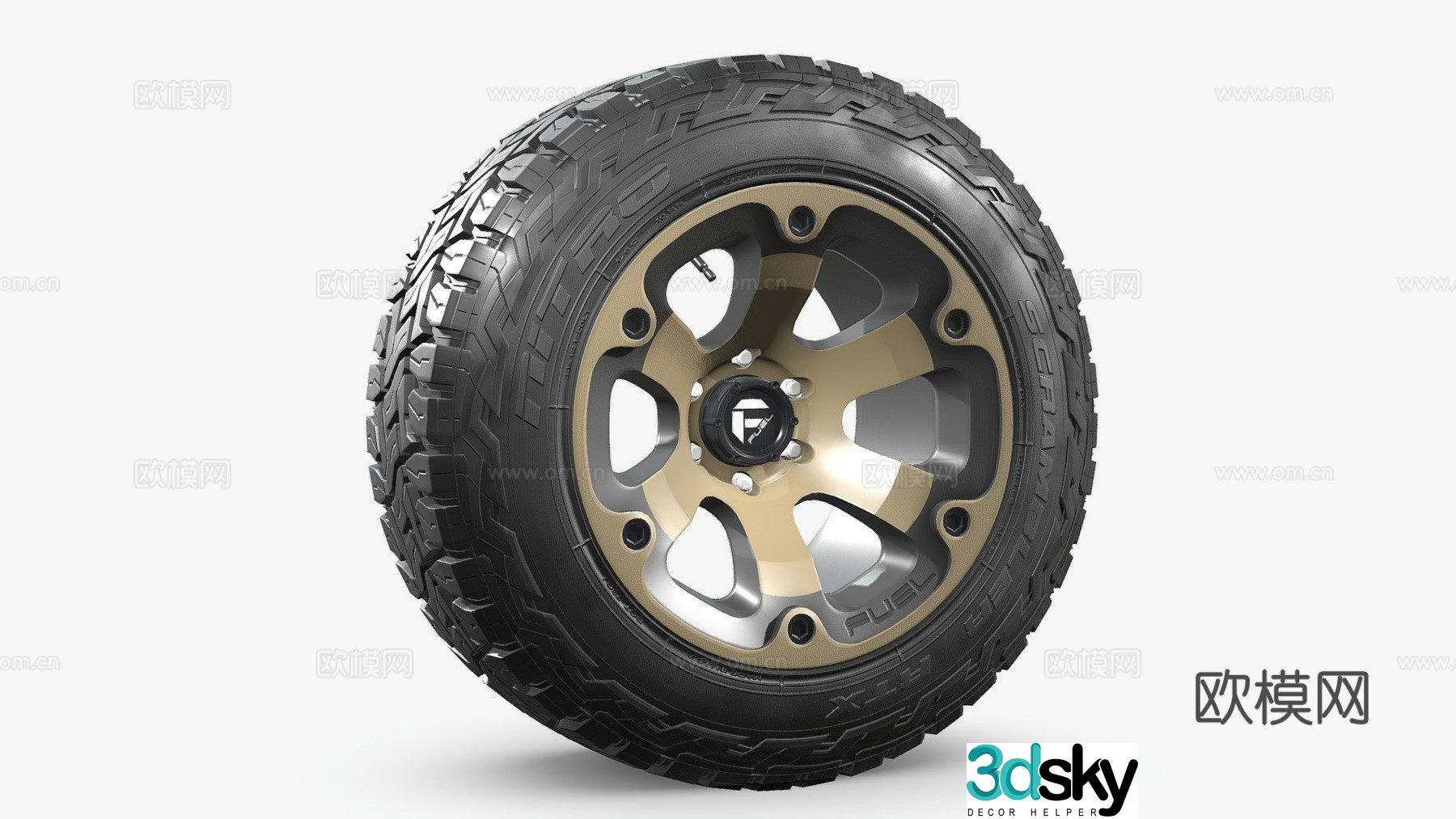 off road tire 3d model