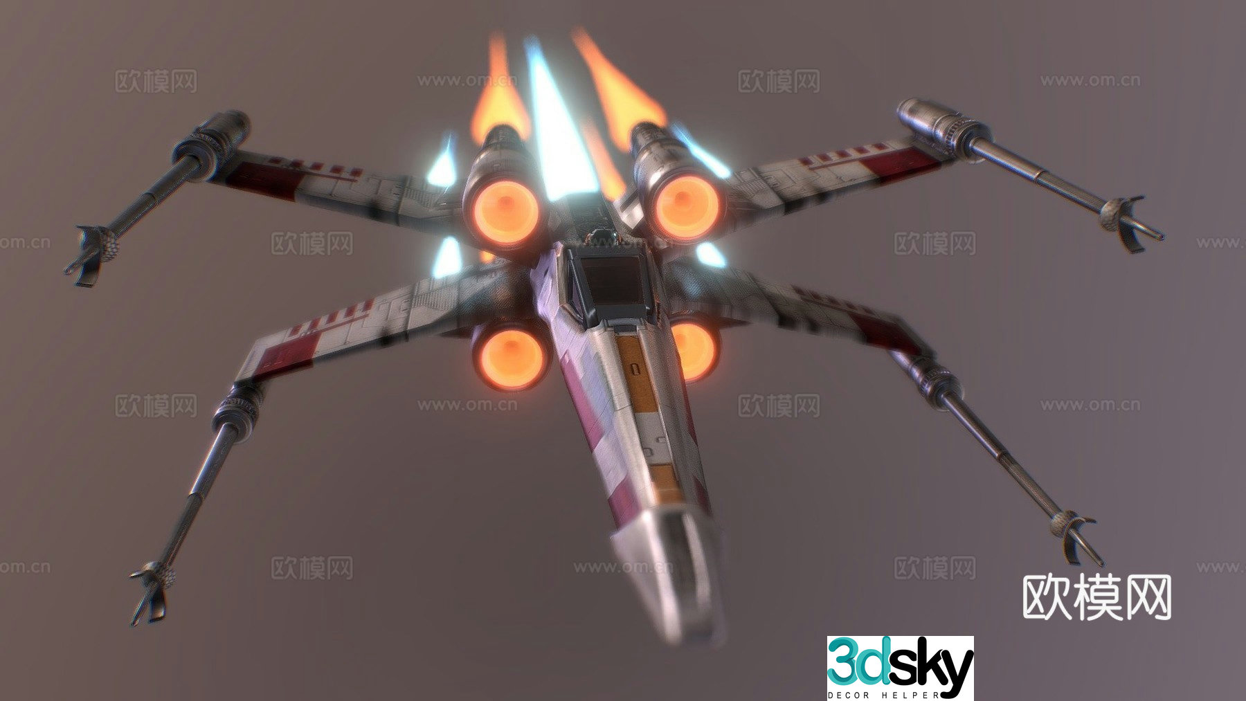 star wars spaceship 3d model